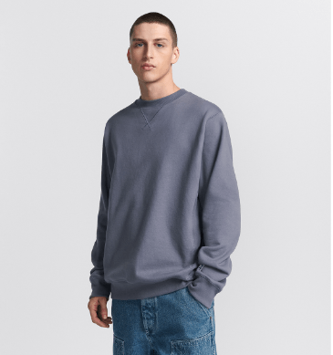 Dior o1w1db10625 Dior Charm Relaxed-Fit Sweatshirt in Gray Size US S / EU 44-46 / 1 - 6 Thumbnail