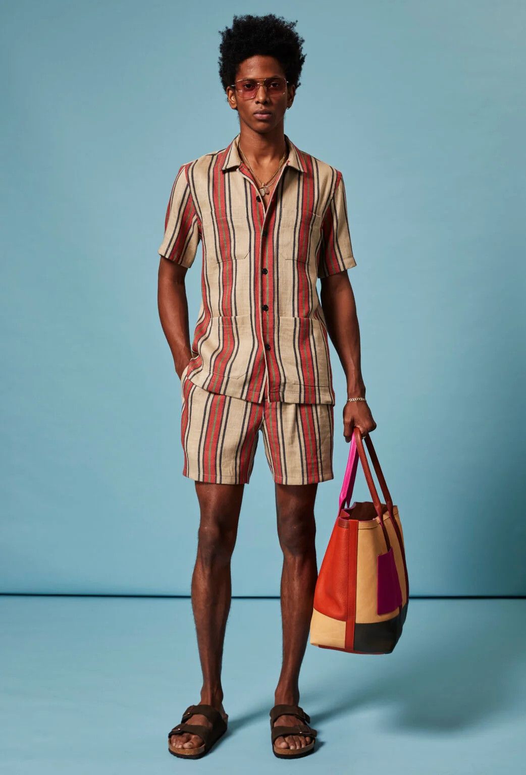 Linen-Cotton Leisure Camp Shirt