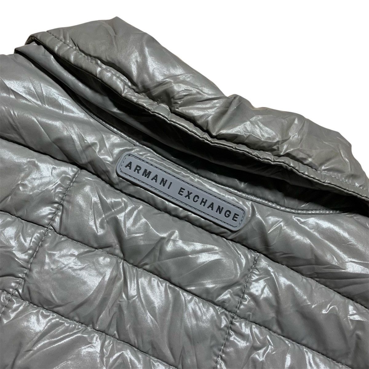 Armani Armani Exchange Nylon Puffer Jacket Grey Size US L / EU 52-54 / 3 - 10 Thumbnail