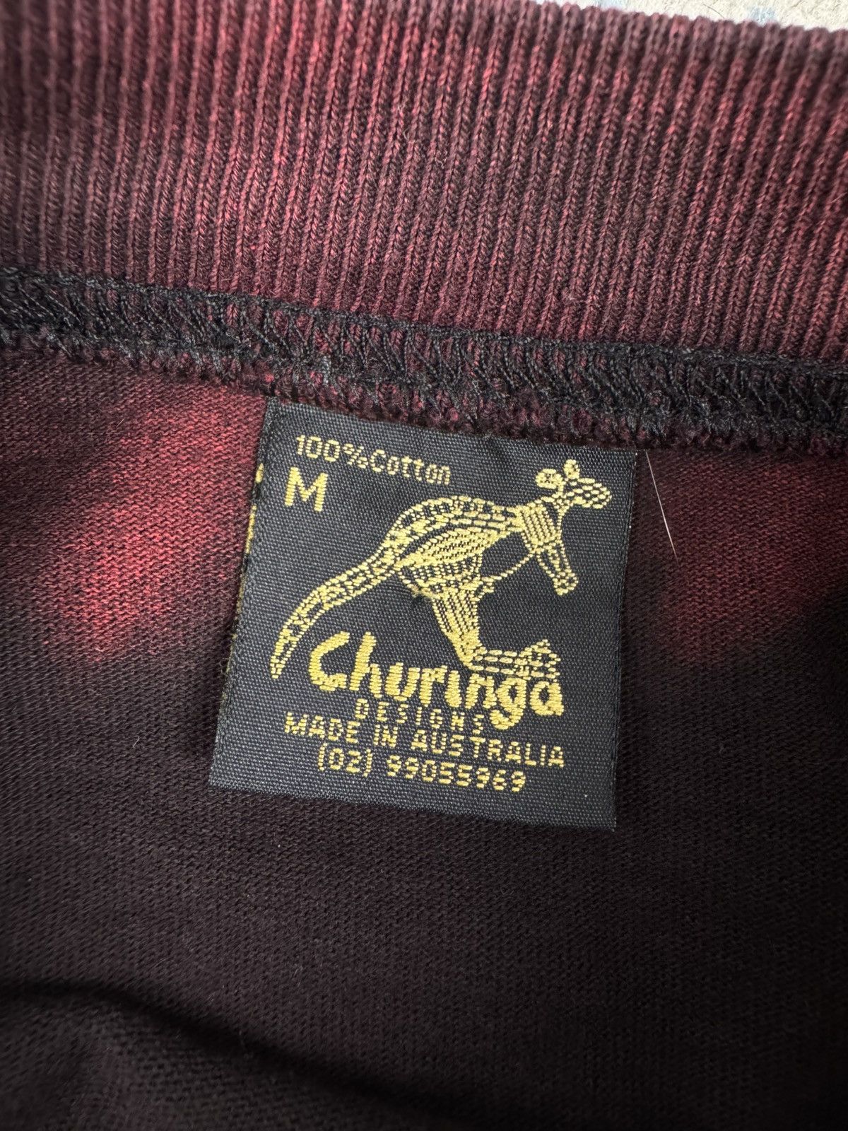 Vintage Vintage 90s Australia kangaroo animal graphic tee tie dye Size US L / EU 52-54 / 3 - 7 Thumbnail