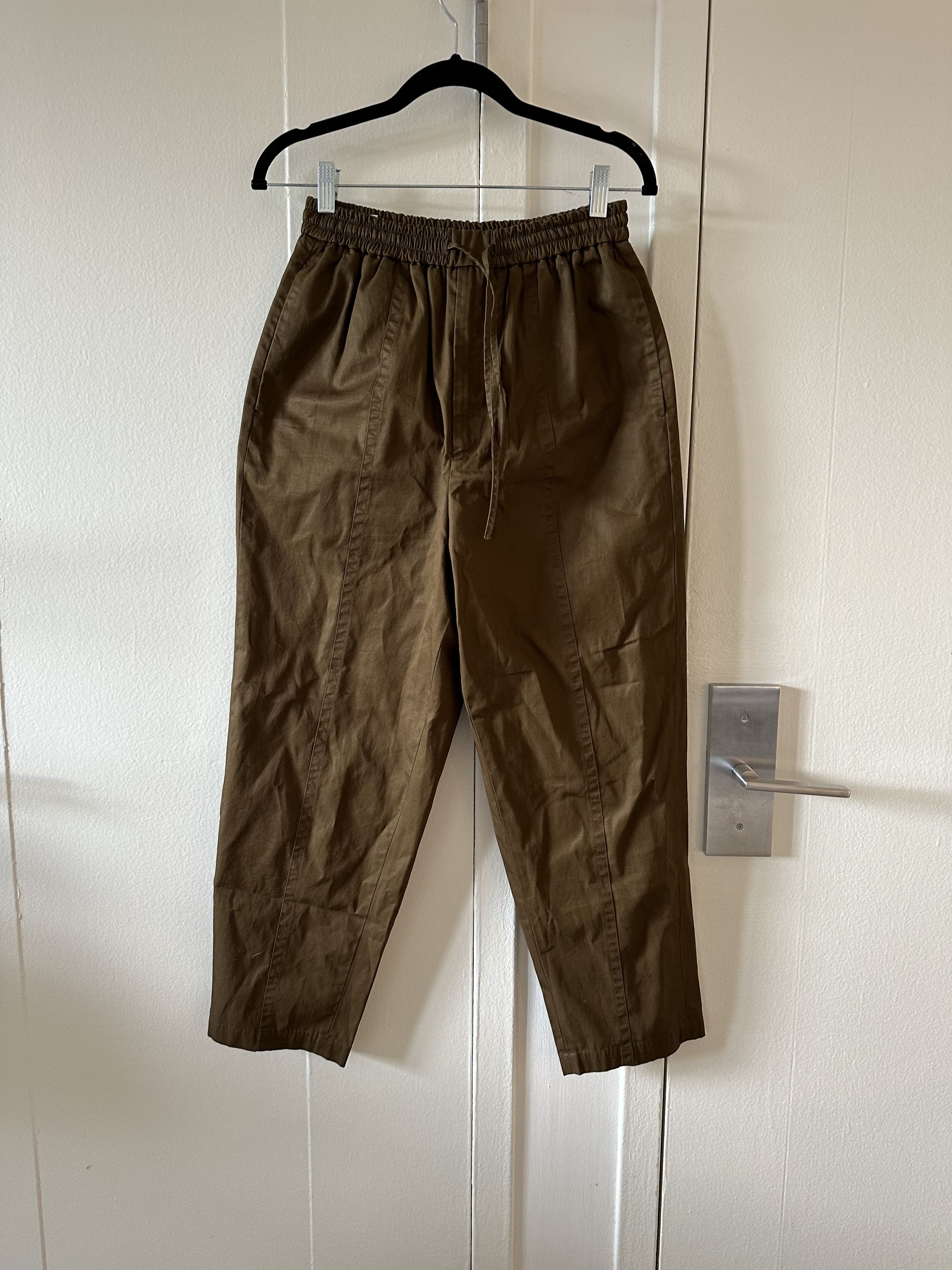 Image of Jil Sander Alem Drawstring Trousers in Brown, Men's (Size 30)