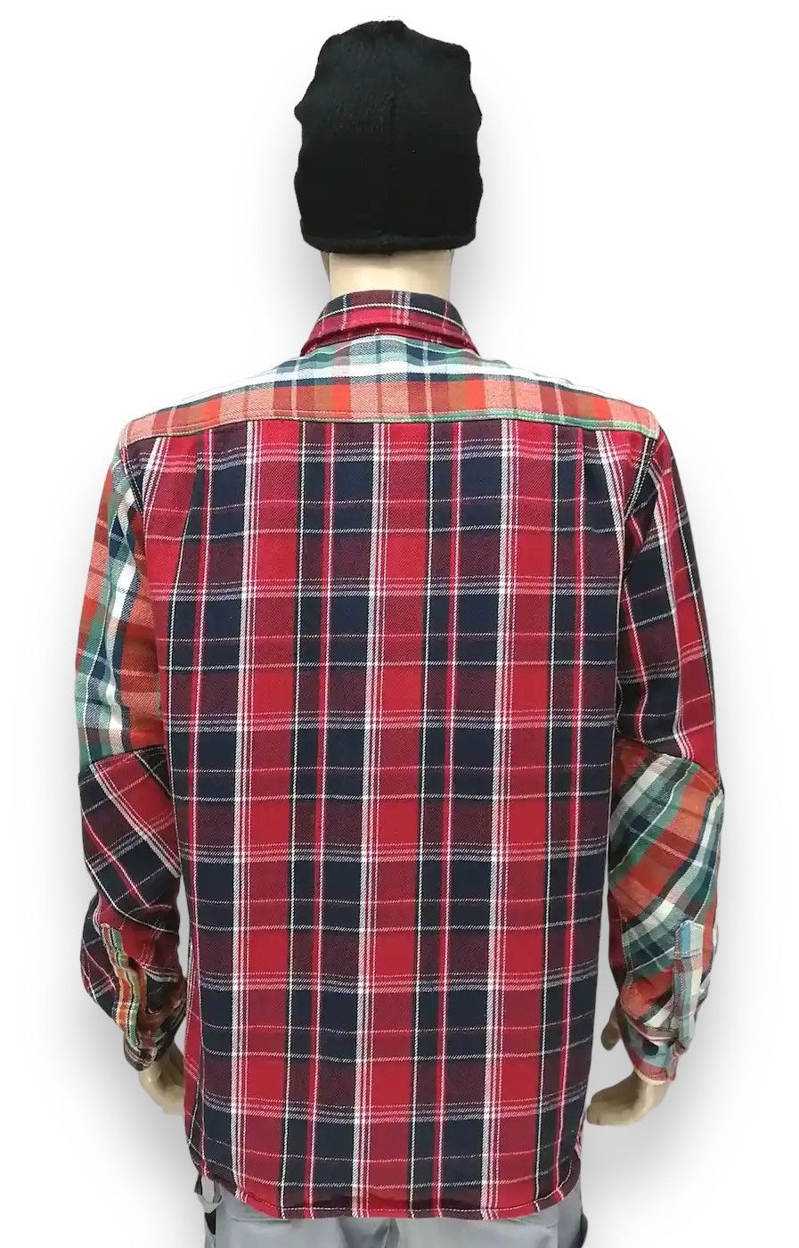 Japanese Brand ALCARZA Hybrid Tartan Checkered Classic Fit Heavy Flannel Size US L / EU 52-54 / 3 - 5 Thumbnail