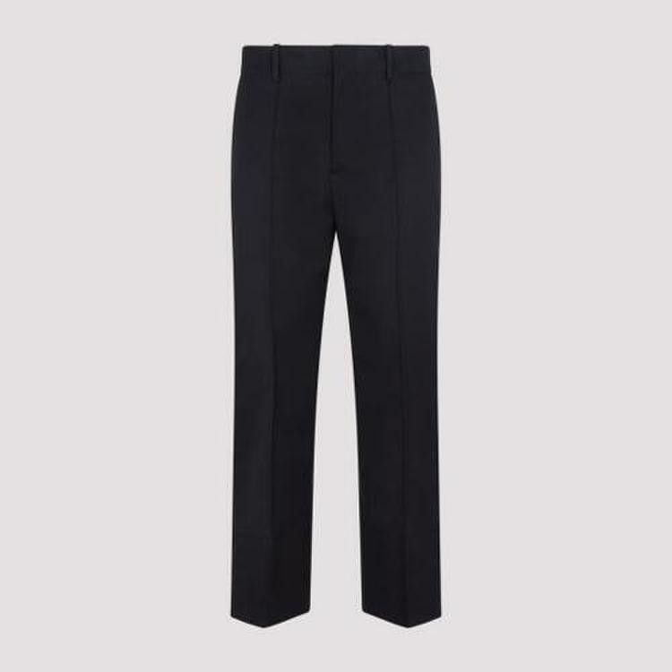Bottega Veneta o1w1db10724 Cotton Twill Pants in Midnight Blue Size US 34 / EU 50 - 1 Thumbnail