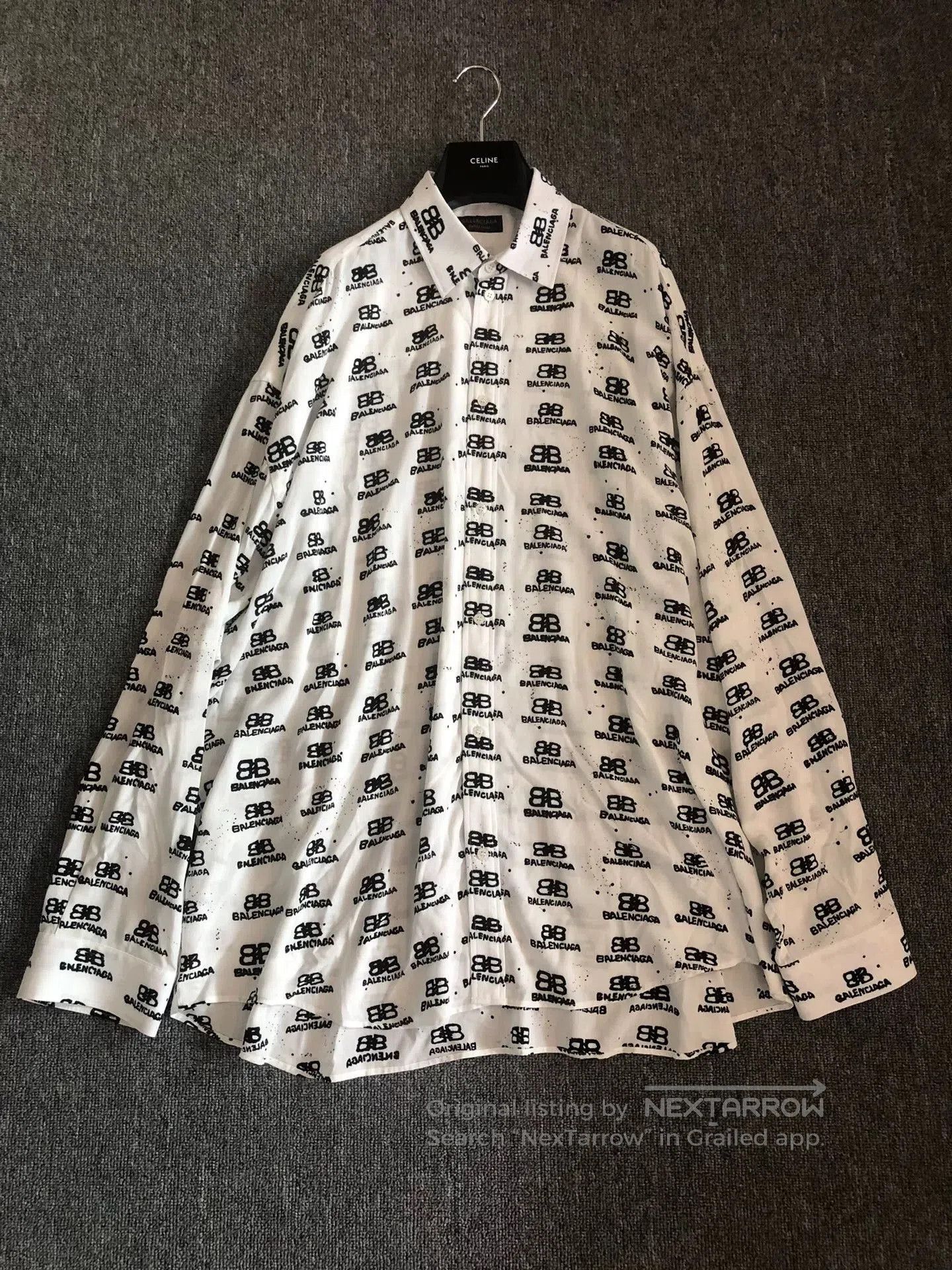 Balenciaga Balenciaga Double B Logo Shirt. Size US M / EU 48-50 / 2 - 1 Thumbnail