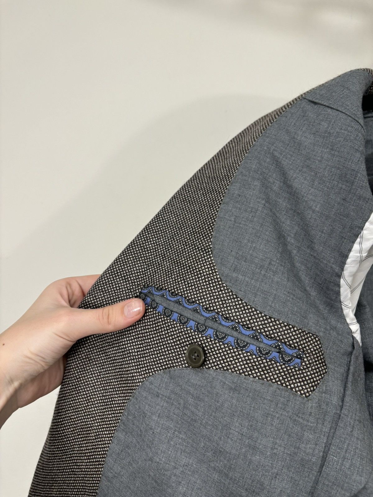 Suitsupply Suitsupply Men’s Micro Check Wool Blazer Jacket Sport Coat Size 38R - 12 Thumbnail