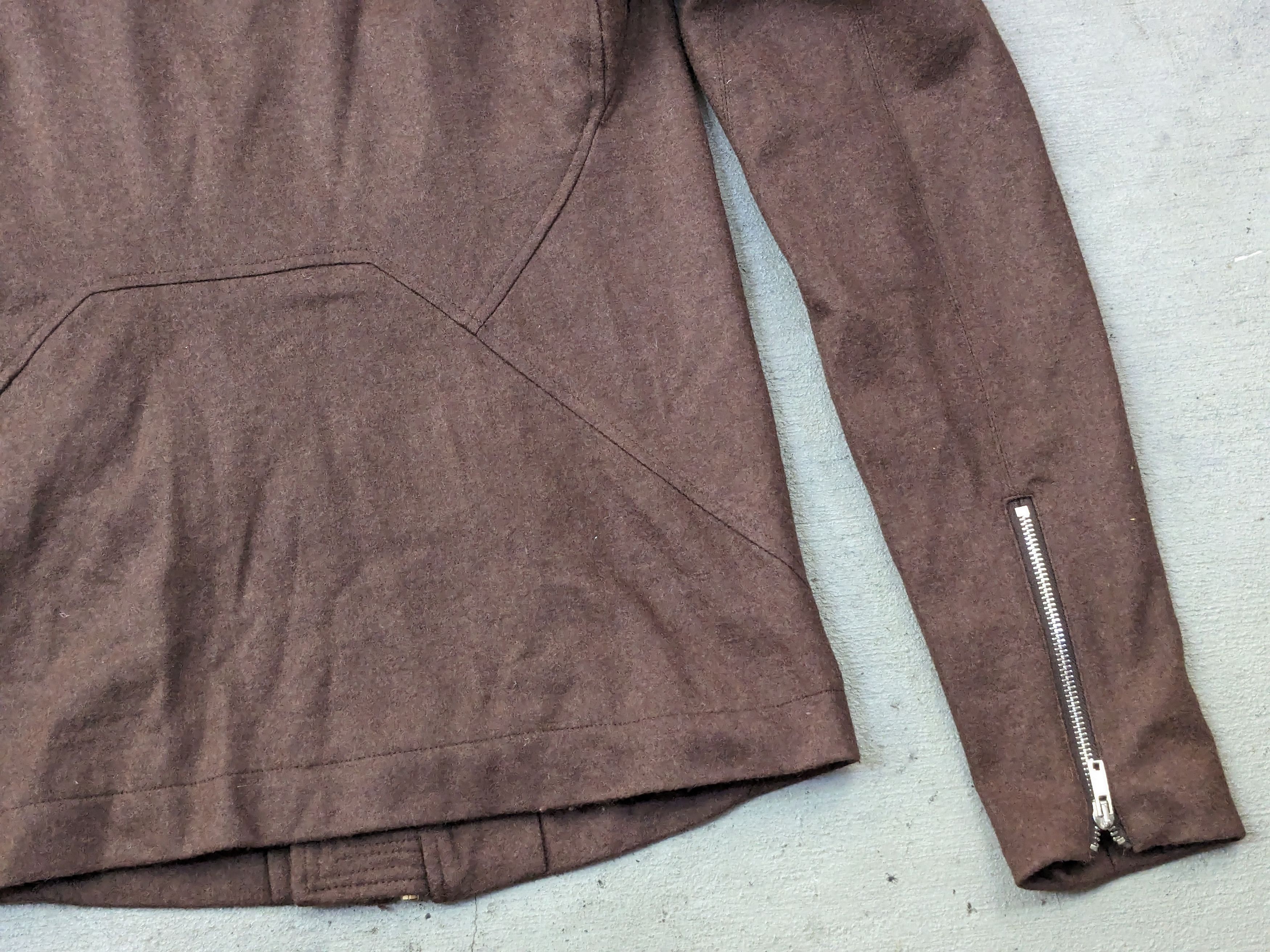 Rick Owens Rick Owens Globa Jacket Wool Medium Zip Up Asymmetrical Zip Size US M / EU 48-50 / 2 - 16 Thumbnail