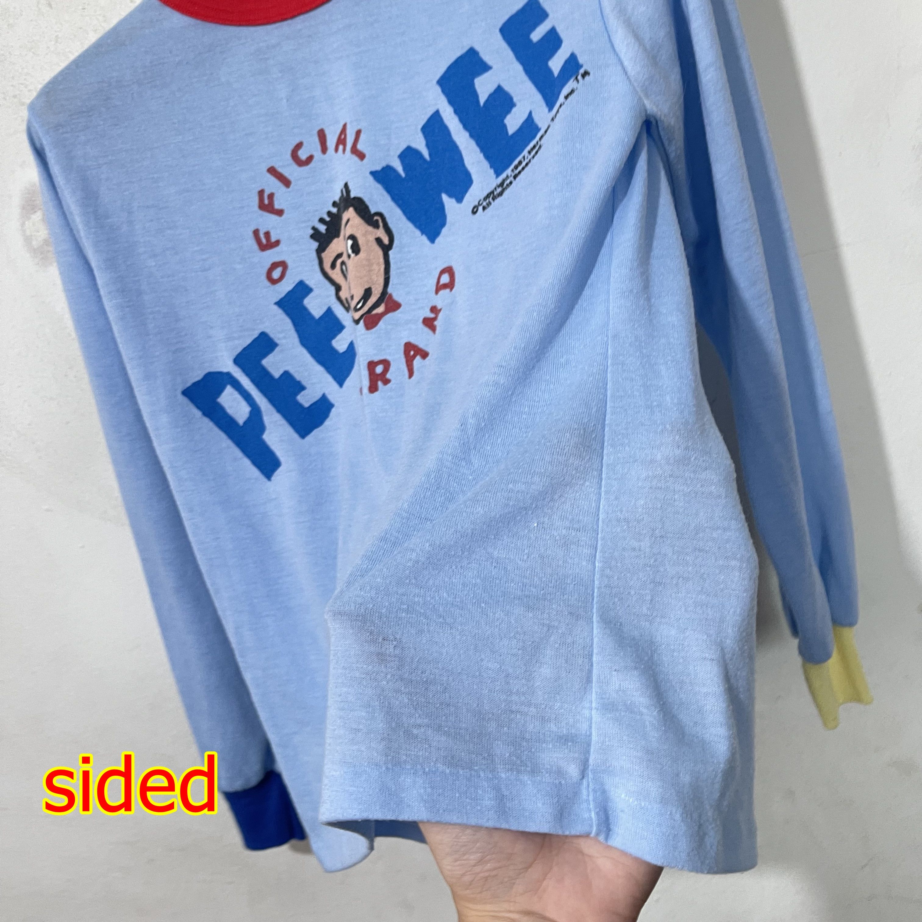 Vintage Vintage 1987 Pee Wee Herman Long Sleeve T-Shirt Size XXS / US 00 / IT 34 - 6 Thumbnail