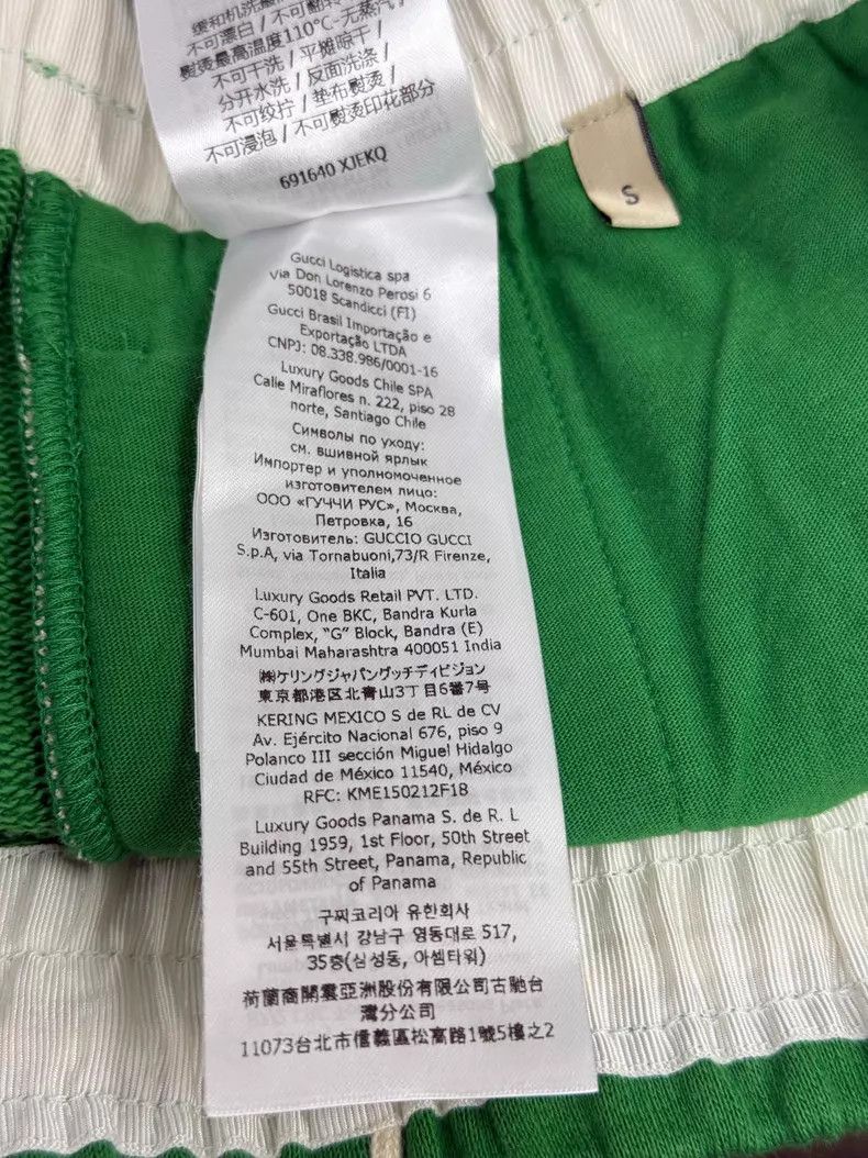 Gucci Gucci Size S Clover co-branded green shorts Size 42" / US 20 - 9 Thumbnail