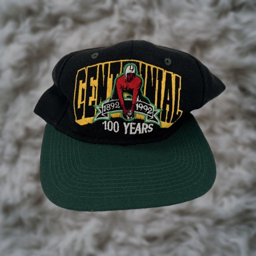 Vintage VINTAGE HaT Black College Football Hat 1992 Centennial NOS 90s Snapback Cap Adjustible/ Adjustable Size ONE SIZE - 1 Thumbnail
