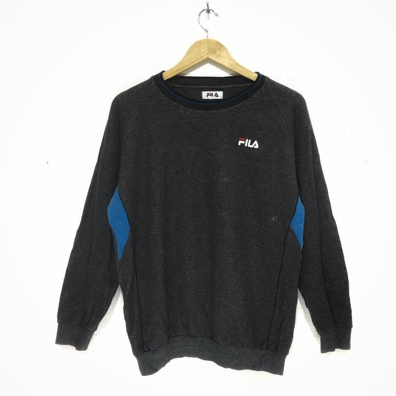 Fila Vintage FILA ITALIA Gray Crewneck Sweater Sweatshirt Size L / US 10 / IT 46 - 1 Thumbnail