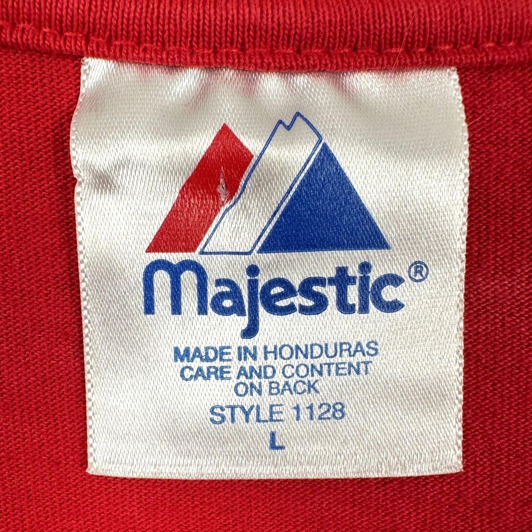 Vintage Washington Nationals Baseball T-Shirt Short Sleeve Tee Mens Large Red Majestic Size US L / EU 52-54 / 3 - 4 Thumbnail