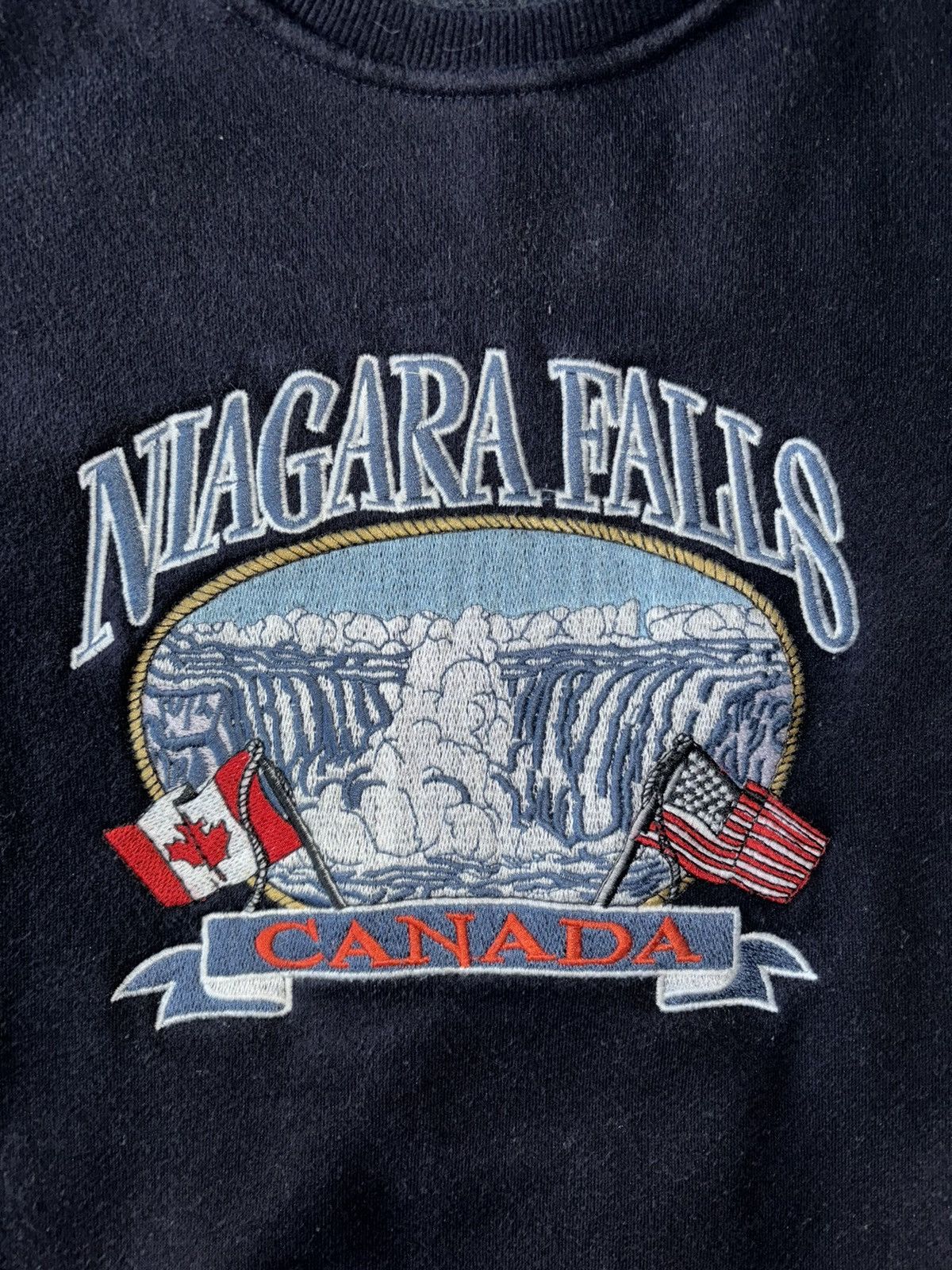 Vintage Vintage Niagara Falls Graphic Crewneck - Navy Size M / US 6-8 / IT 42-44 - 3 Thumbnail