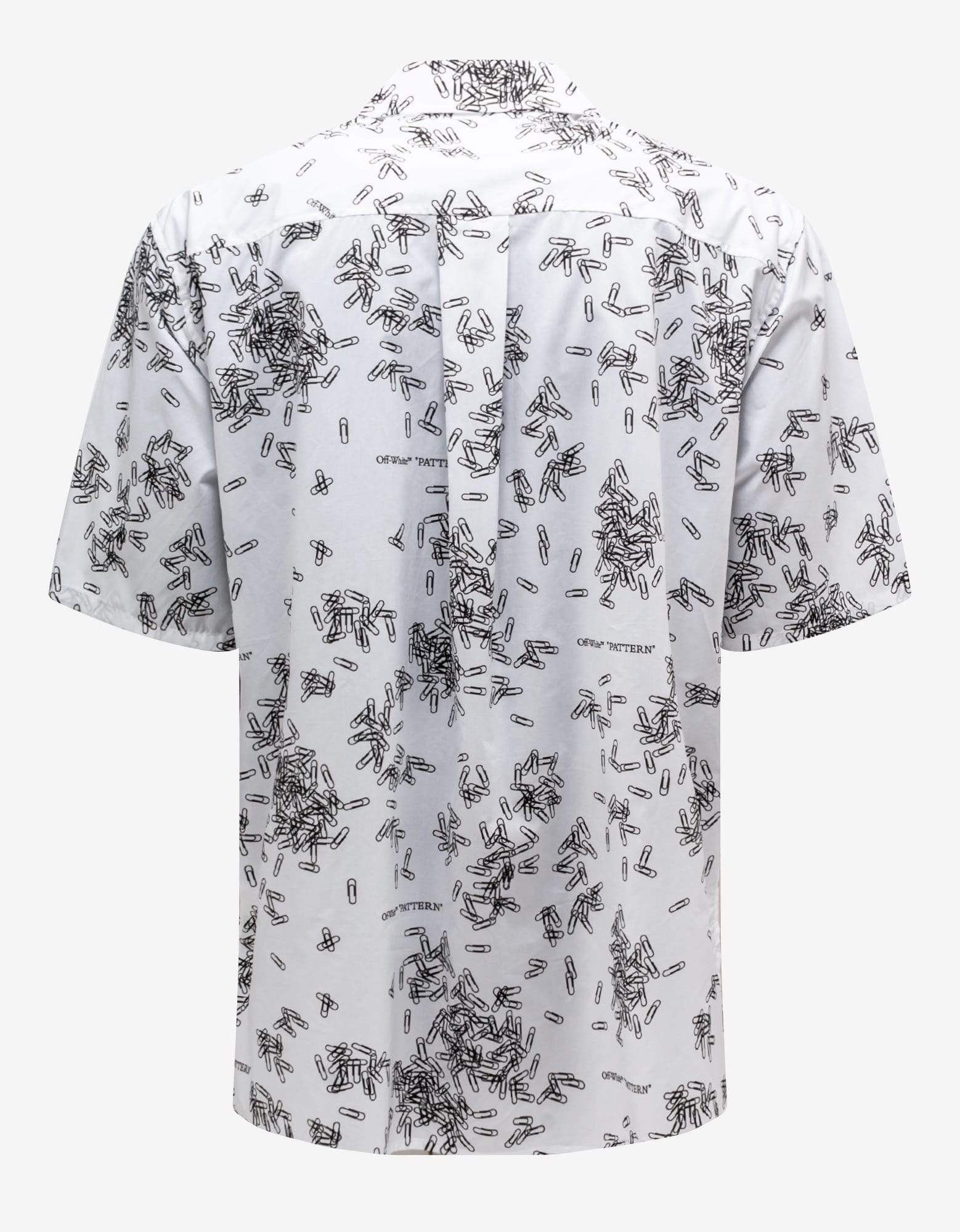 Off-White Off-White White Paperclip Print Shirt Size US S / EU 44-46 / 1 - 2 Thumbnail
