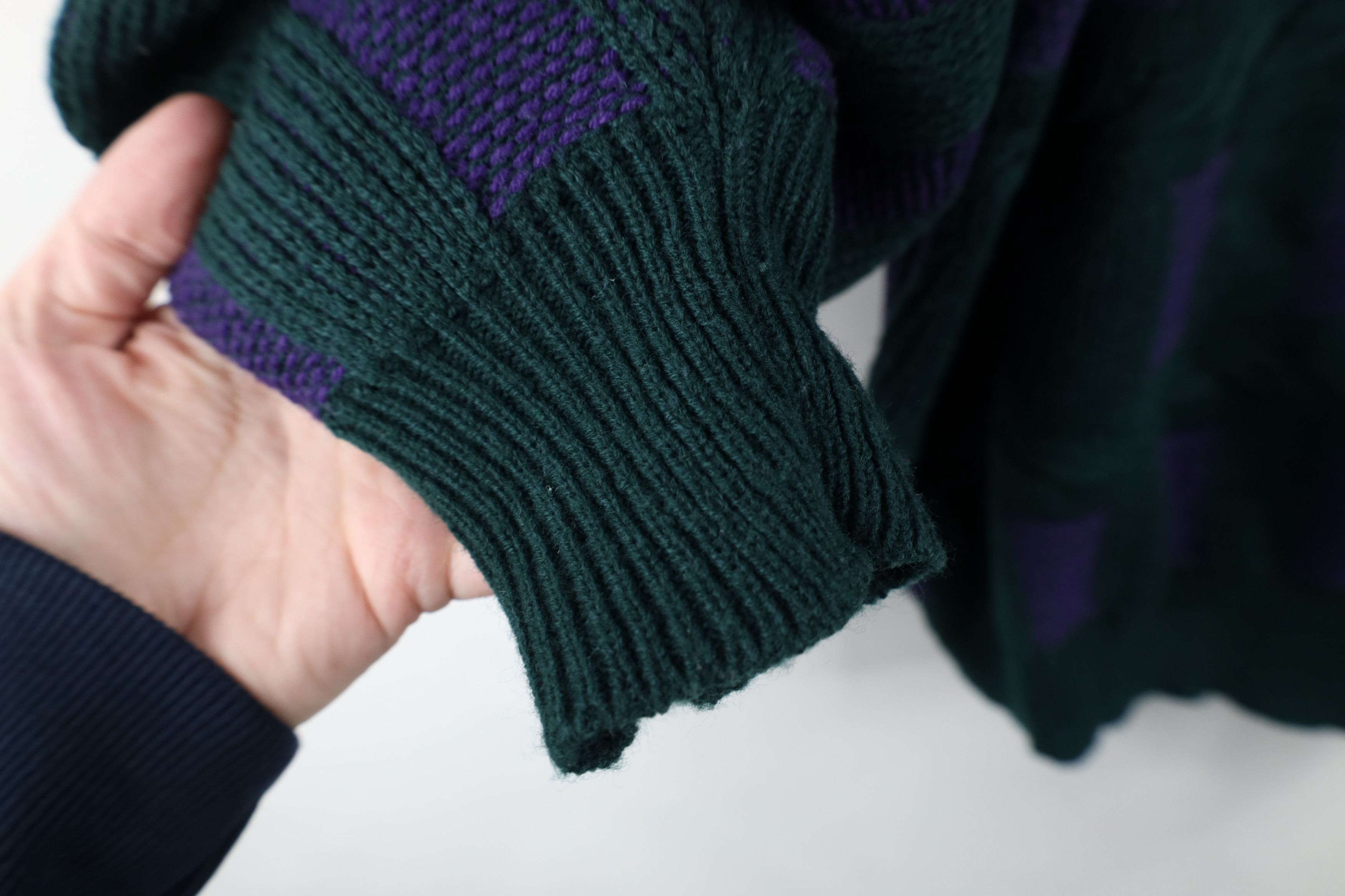 Vintage Vintage 90s Streetwear Chunky Cable Knit Crewneck Sweater Size XL / US 12-14 / IT 48-50 - 6 Thumbnail