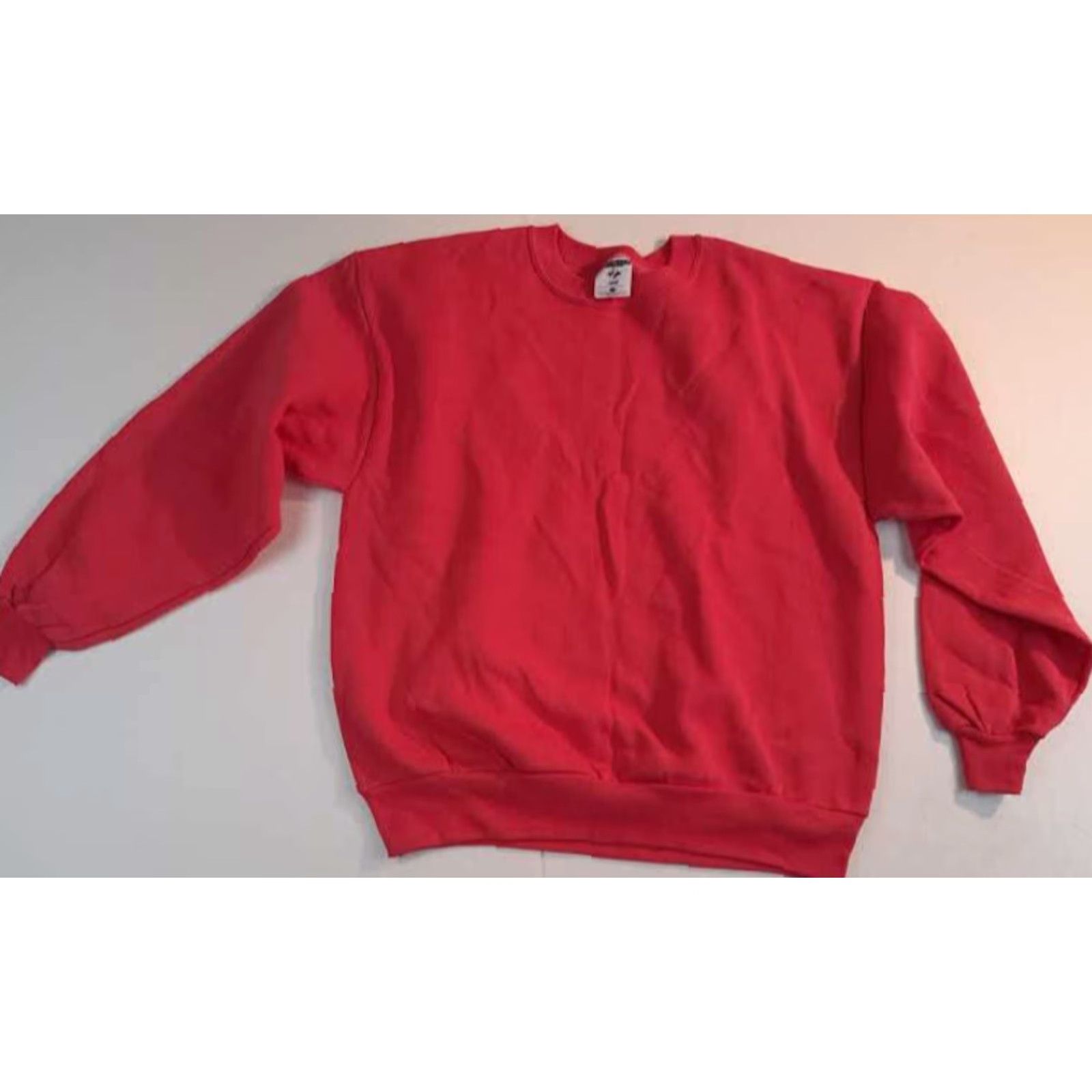 Jerzees VINTAGE 90s USA Jerzees Sweatshirt Red Lightweight Pullover Crew Neck L Adults Unisex Size L / US 10 / IT 46 - 2 Thumbnail