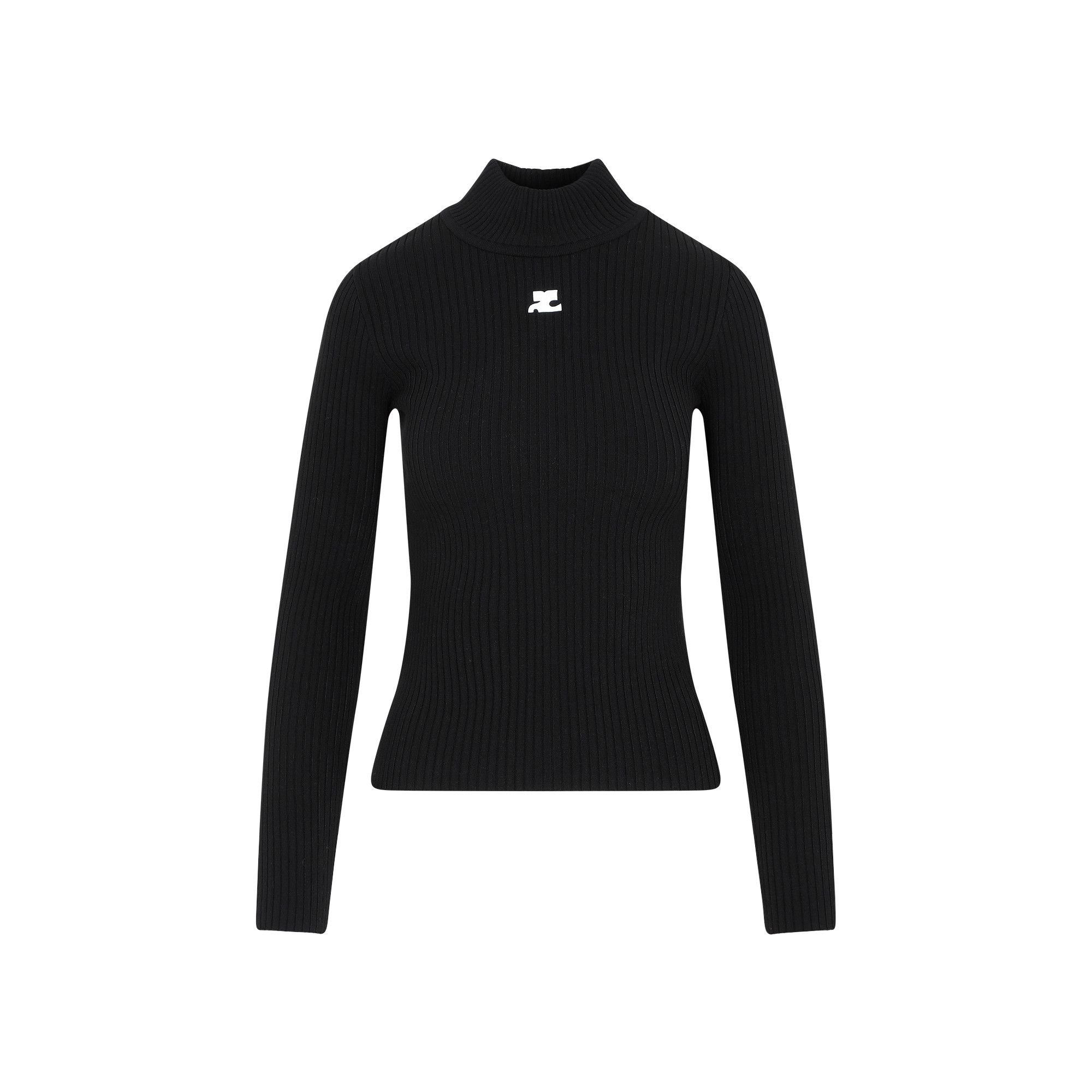 Courrèges Roll Neck Ribbed Jumper