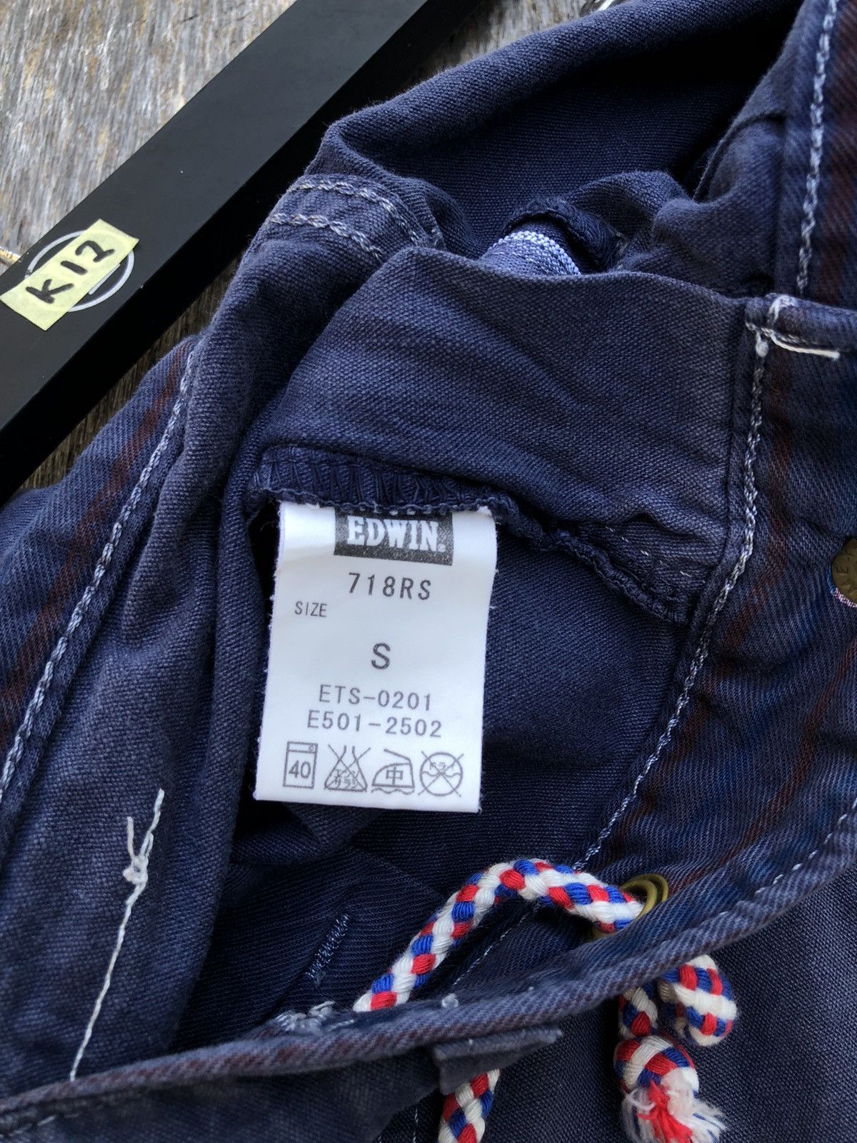 Edwin Japanese Edwin Faded Colour Plain Design Size US 31 - 7 Thumbnail