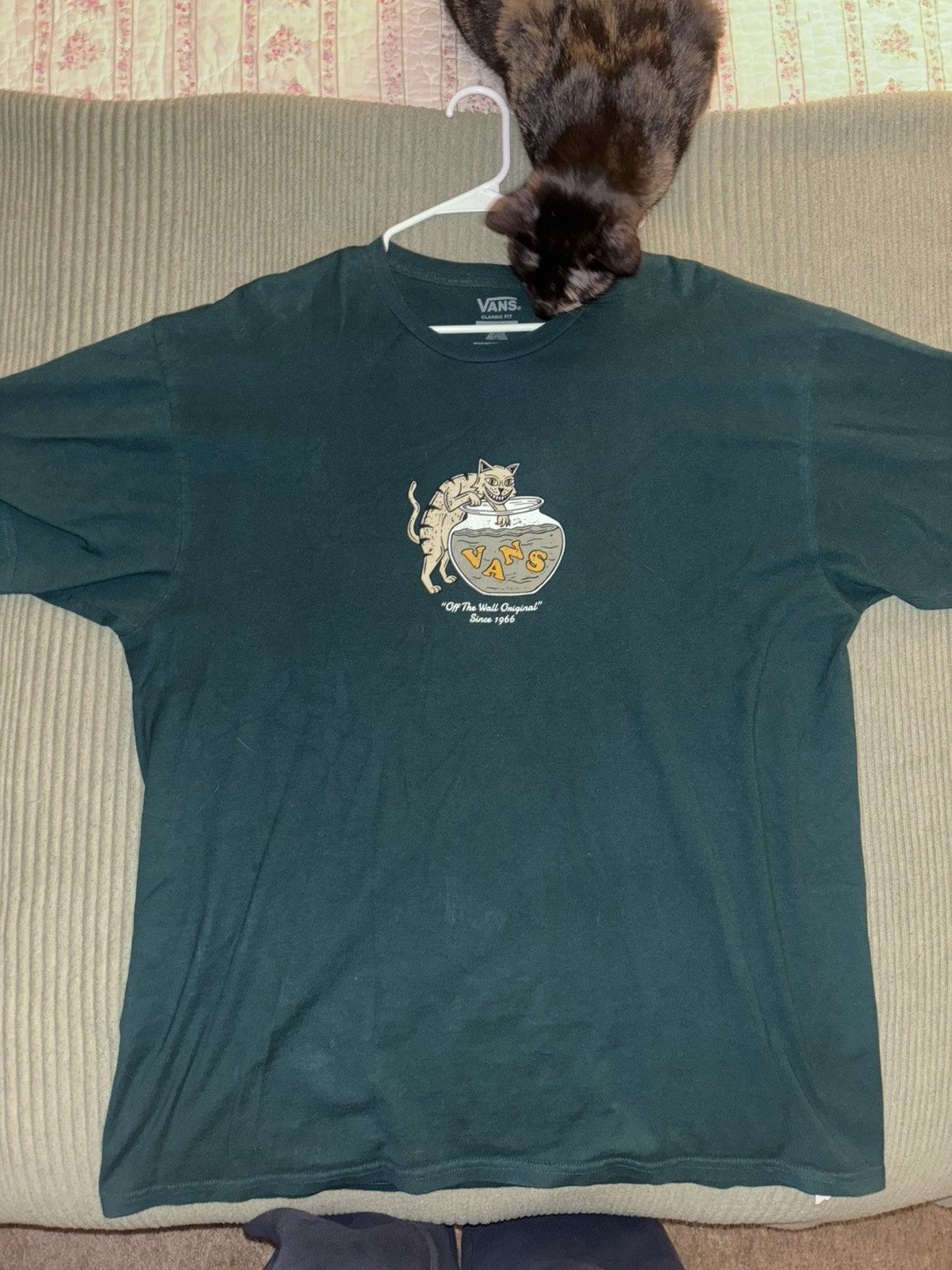 Vans Vanz Cat Tshirt Size US XL / EU 56 / 4 - 1 Thumbnail