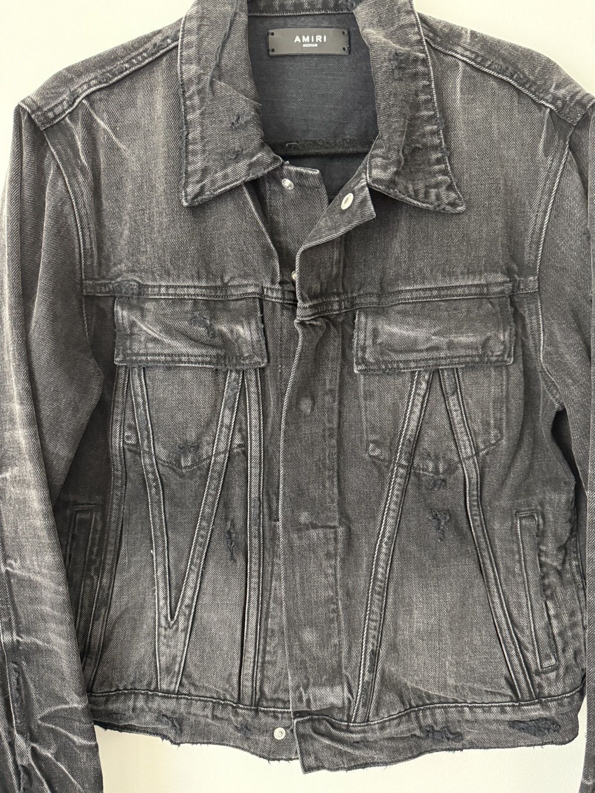 Amiri AMIRI faded panelled denim jacket Size US M / EU 48-50 / 2 - 3 Thumbnail