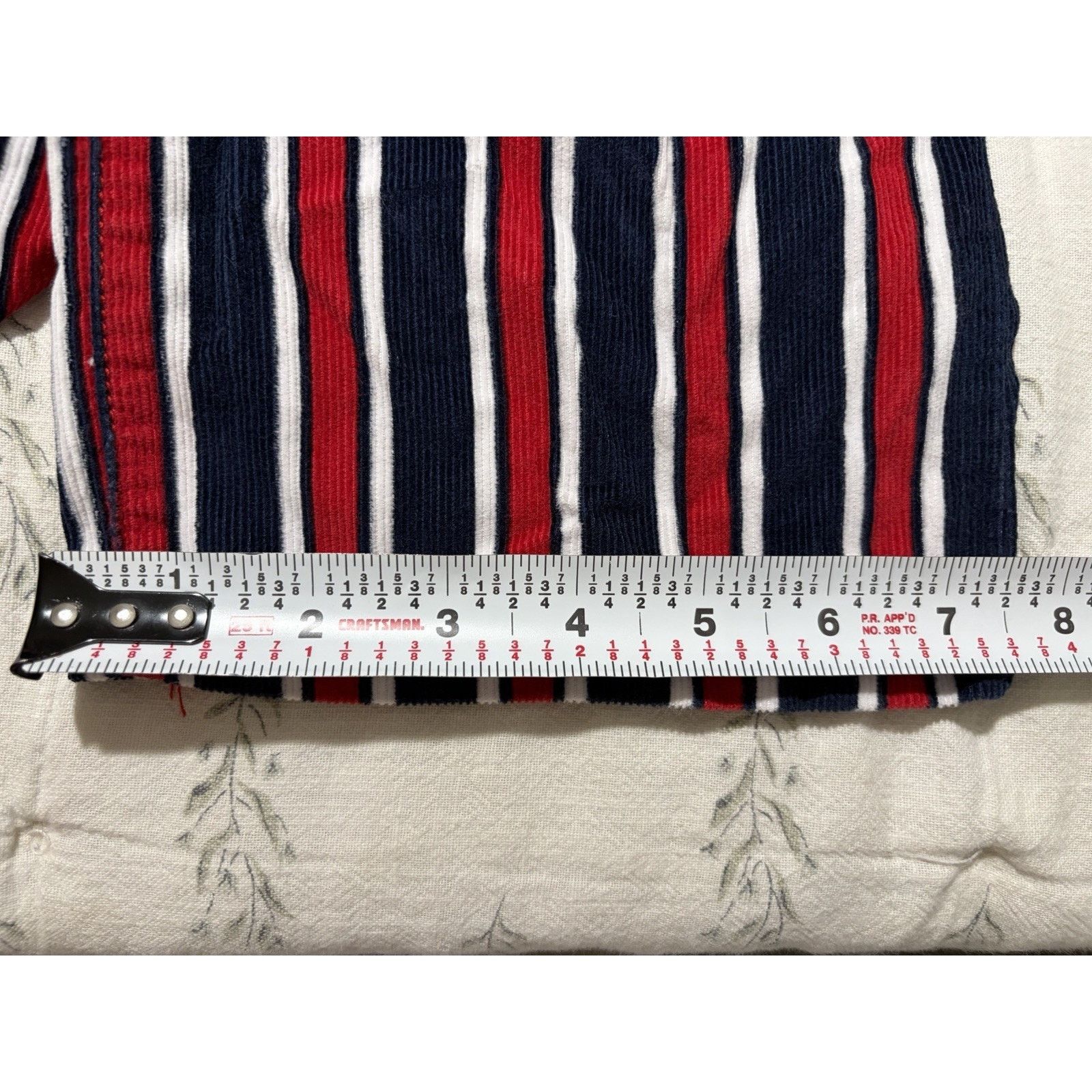 Tommy Hilfiger Vtg/Y2K Tommy Hilfiger Striped Corduroy Women’s Pants Sz 3 Size 29" - 10 Thumbnail