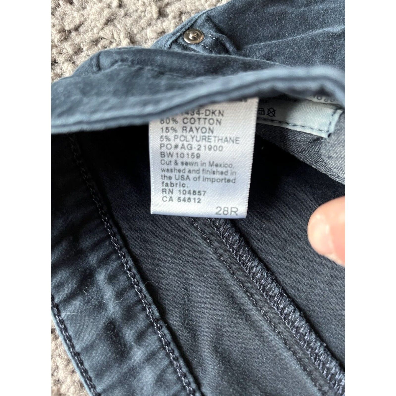 Vintage VINTAGE AG Adriano Goldschmied The Prima Mid-Rise Cigarette Jeans Women 28 Blue Slim Fit Size 28" / US 6 / IT 42 - 7 Thumbnail
