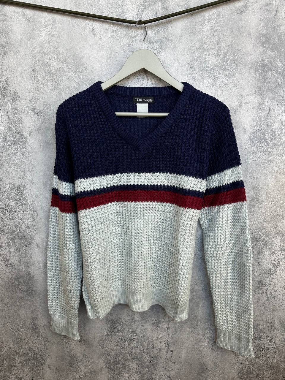 Tete Homme Tete Homme by Issey Miyake Archive Textured Knit Sweater Size US M / EU 48-50 / 2 - 1 Thumbnail