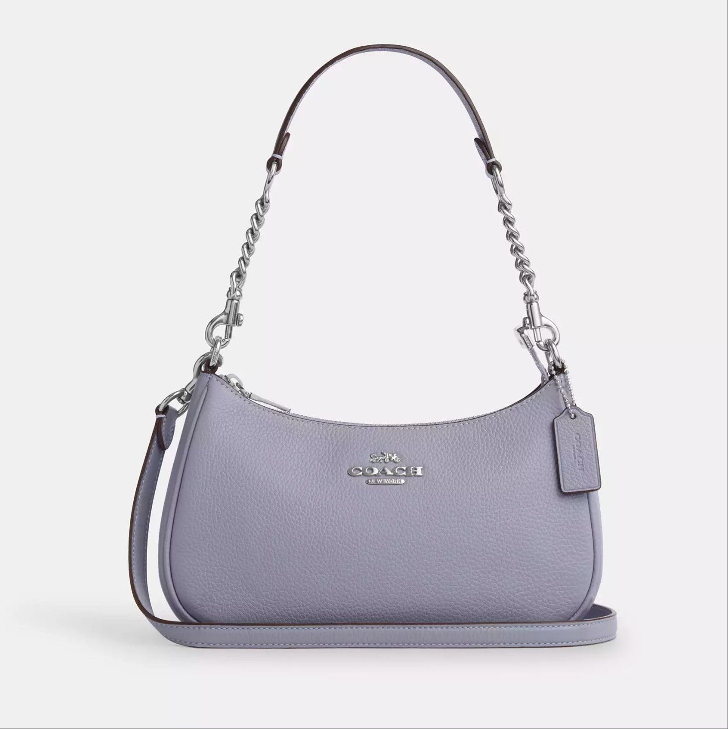 Coach NWT Coach Teri Shoulder Bag Silver/Mist CV934 Size ONE SIZE - 9 Thumbnail