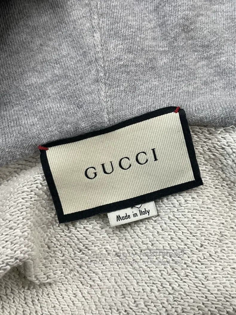 Gucci Gucci Grey bow letter logo hooded zipper jacket Size XS / US 0-2 / IT 36-38 - 5 Thumbnail