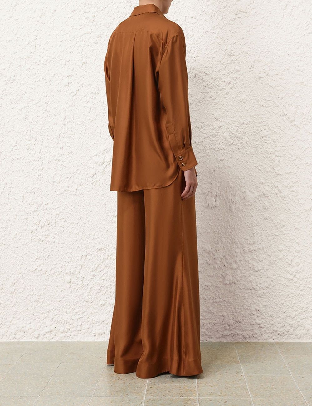 Zimmermann oc11z0925 Illustration Double Tuck Pant in Cognac Size 30" / US 8 / IT 44 - 4 Thumbnail