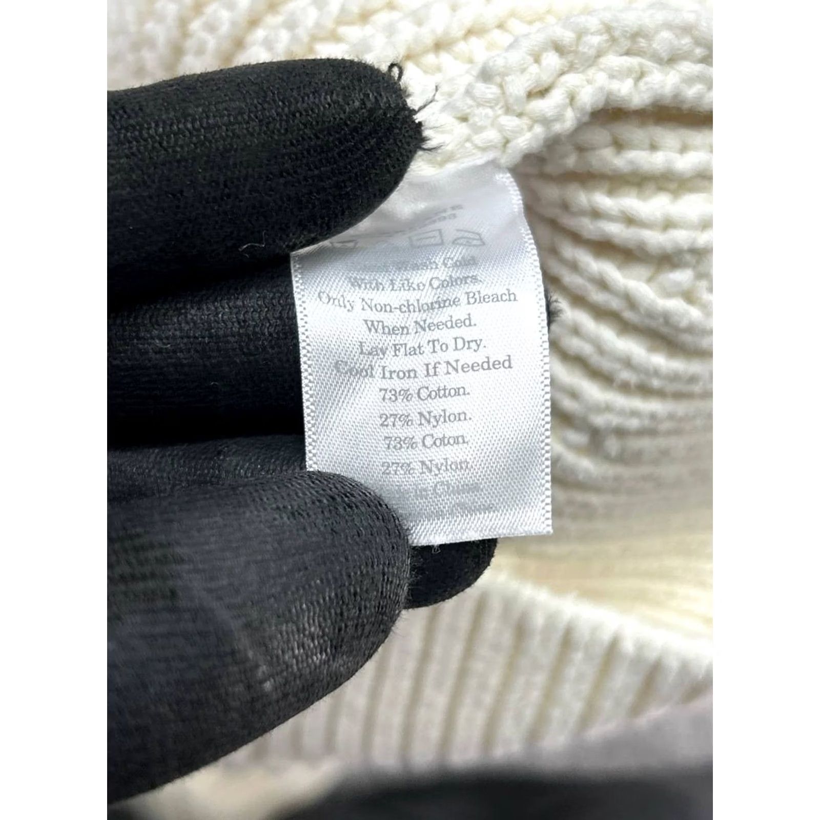 Everlane Everlane Sweater Womens Small Ivory Cotton Knit Pullover Size S / US 4 / IT 40 - 4 Thumbnail