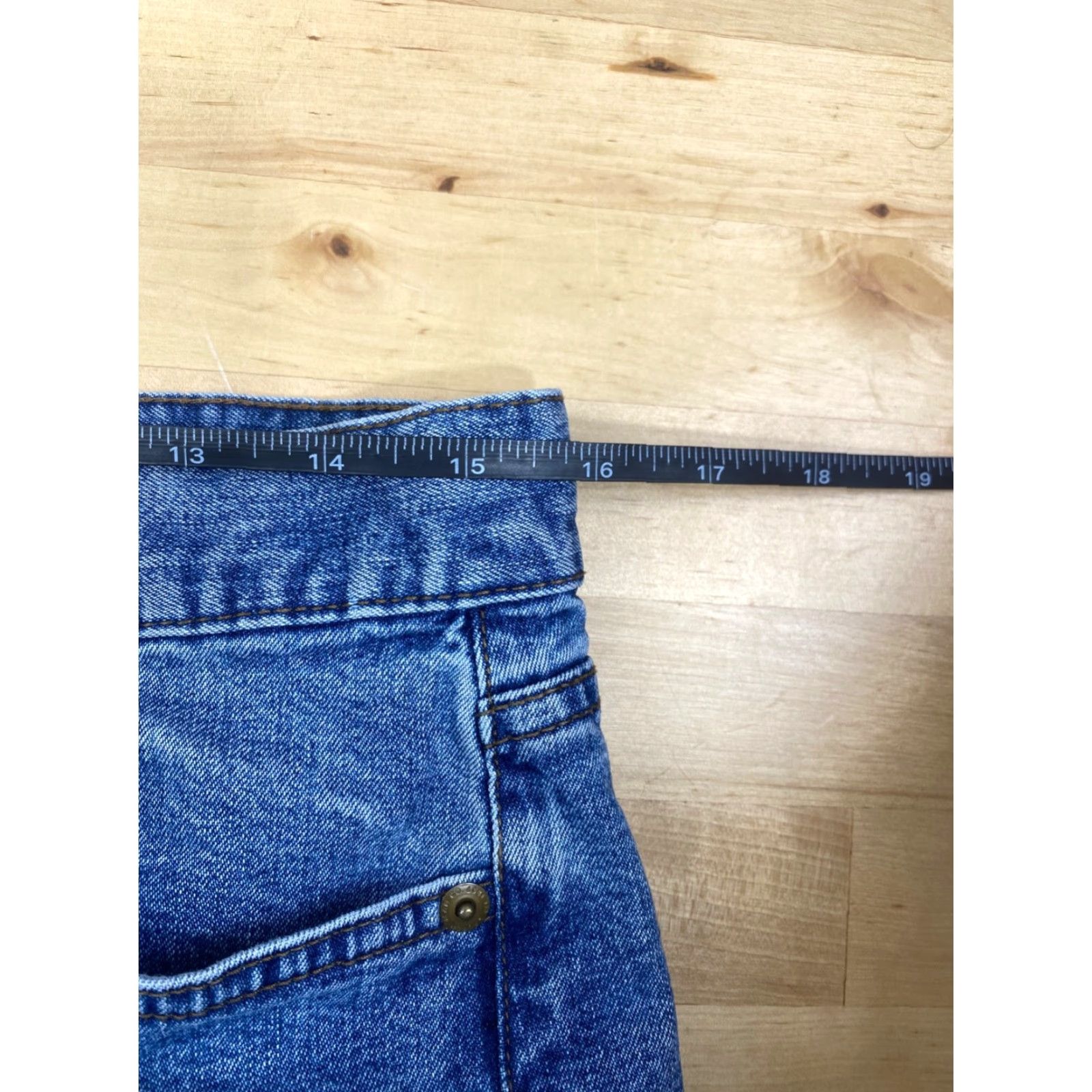 Ralph Lauren Lauren Ralph Lauren Denim Shorts Womens 8P Blue Cutoff Raw Hem Mid Rise 7702 Size 30" / US 8 / IT 44 - 6 Thumbnail