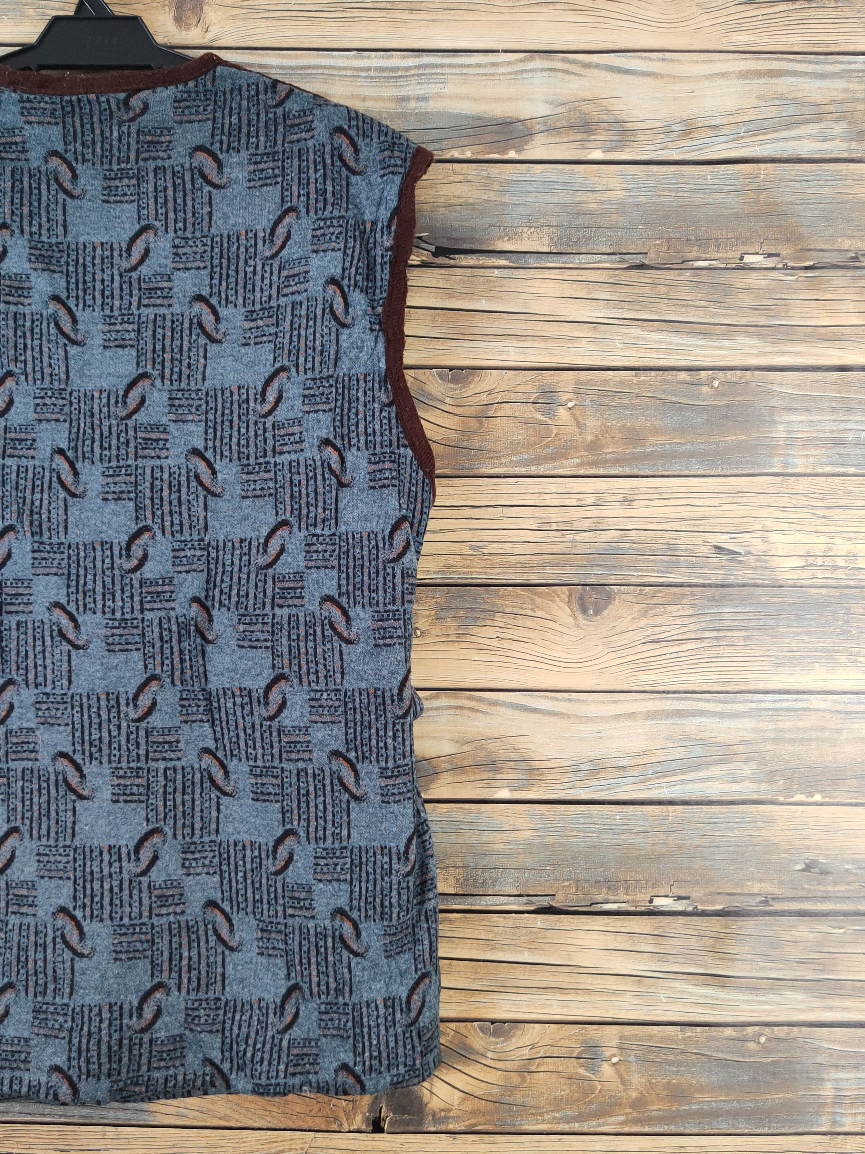 Japanese Brand × Vintage Retro Vintage Design by Home Wear Blue Kimono Vests Size M / US 6-8 / IT 42-44 - 10 Thumbnail