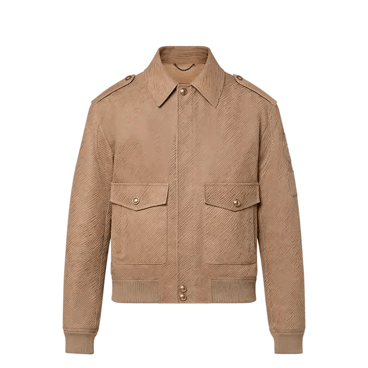 Louis Vuitton Epi Embossed Leather Flight Jacket Size US XL / EU 56 / 4 - 1 Thumbnail