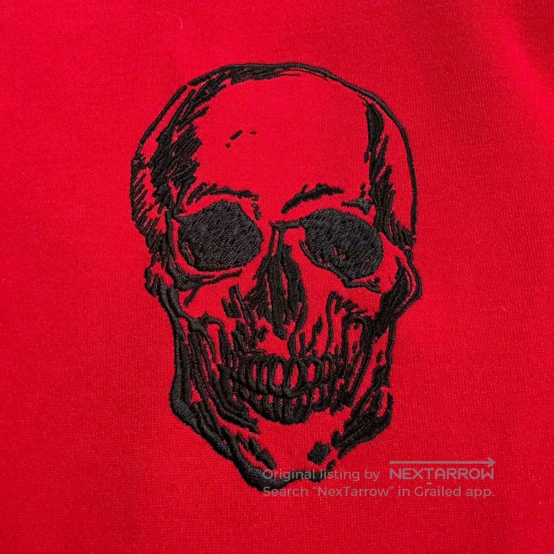 Alexander McQueen Alexander McQueen Red Skull Letter Baseball Jacket. Size US XL / EU 56 / 4 - 2 Thumbnail