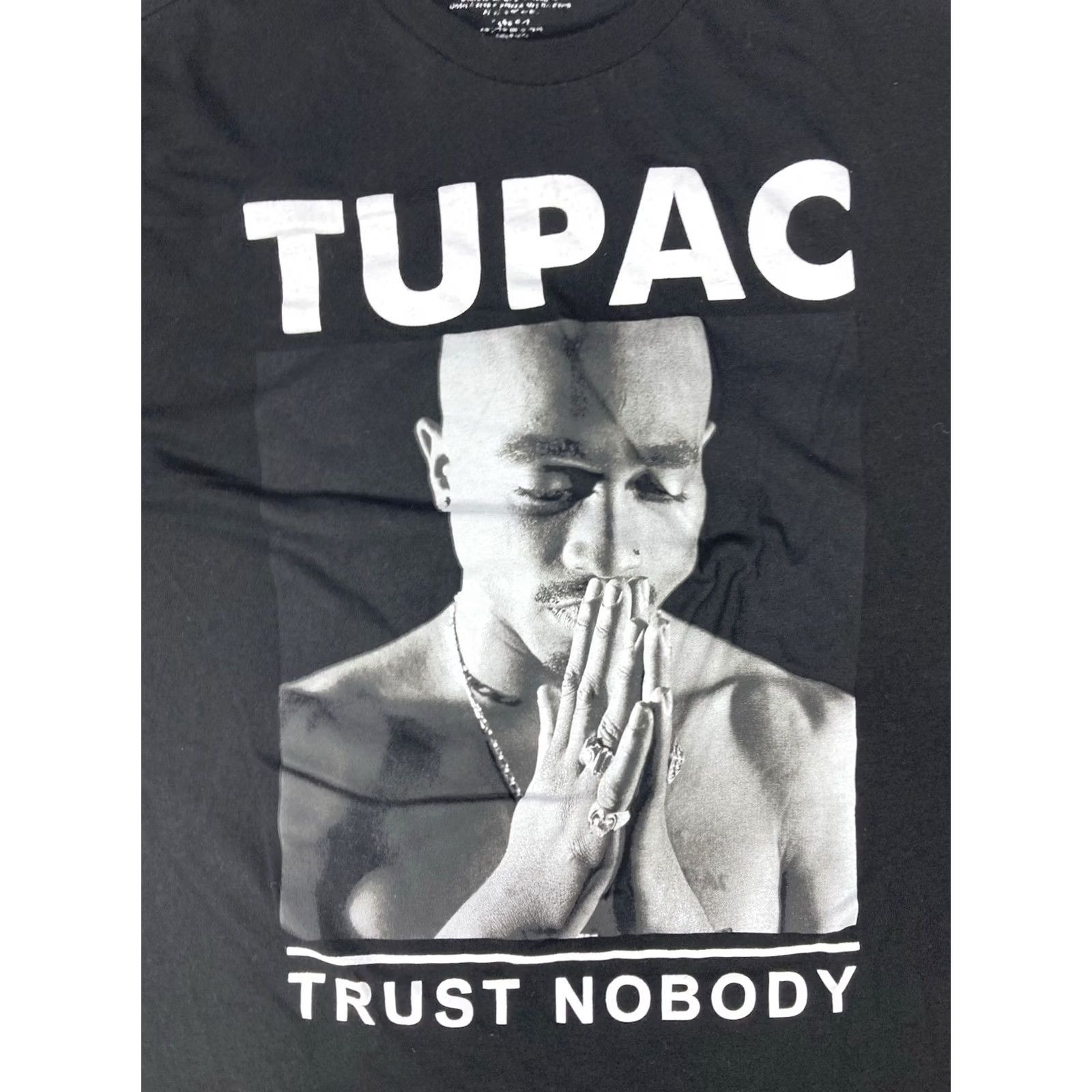 Vintage VINTAGE 2pac Tupac Shakur Trust Nobody Retro Graphic T-shirt Men Large Black Music Shirt Size US M / EU 48-50 / 2 - 2 Thumbnail