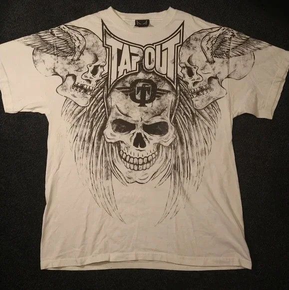 Vintage Scary Skull Streetwear TShirt Size US XL / EU 56 / 4 - 2 Thumbnail