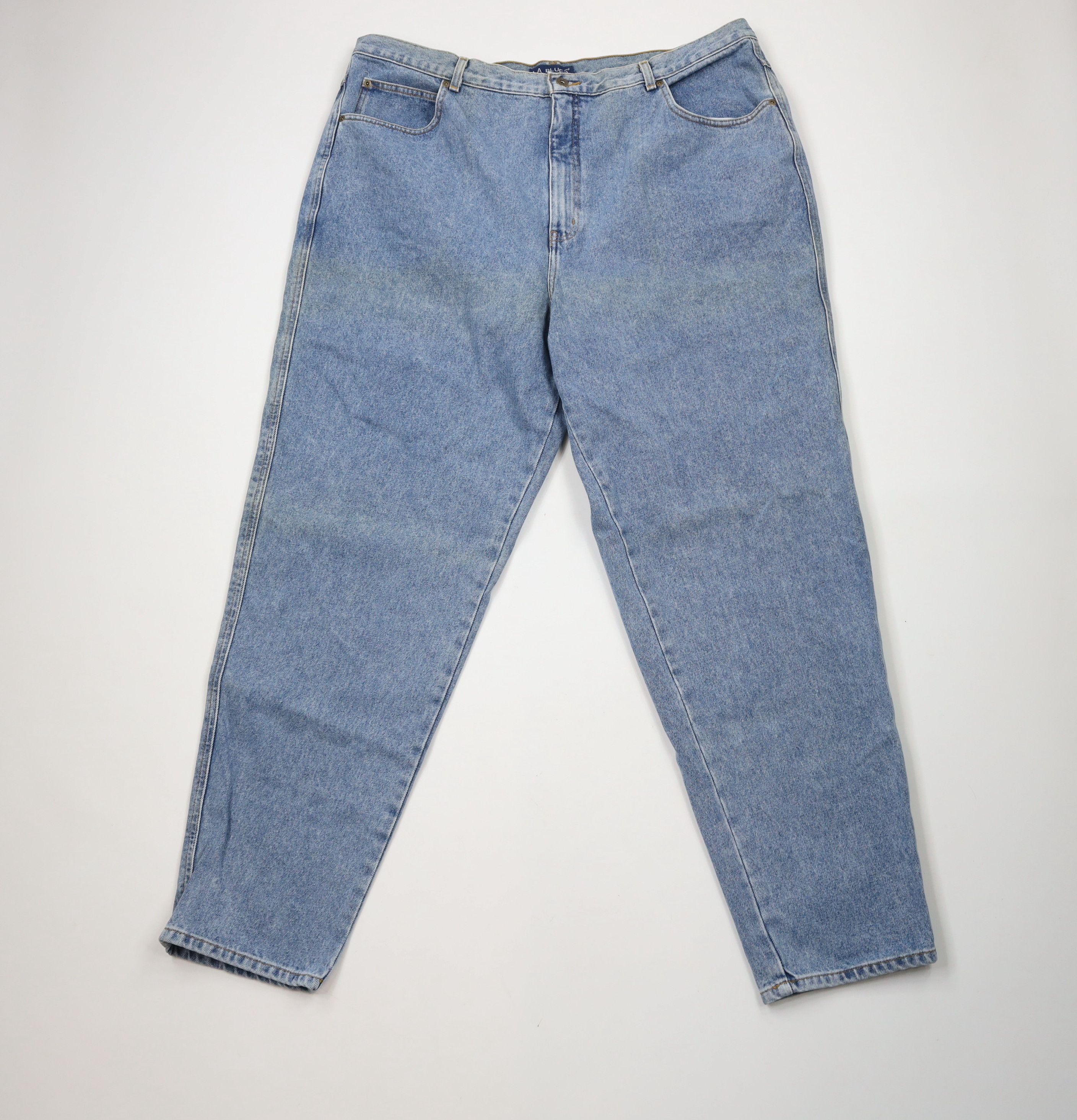 Vintage Deadstock Vintage 90s Streetwear Tapered Leg Denim Jeans Size 24" / US 00 / IT 34 - 1 Thumbnail