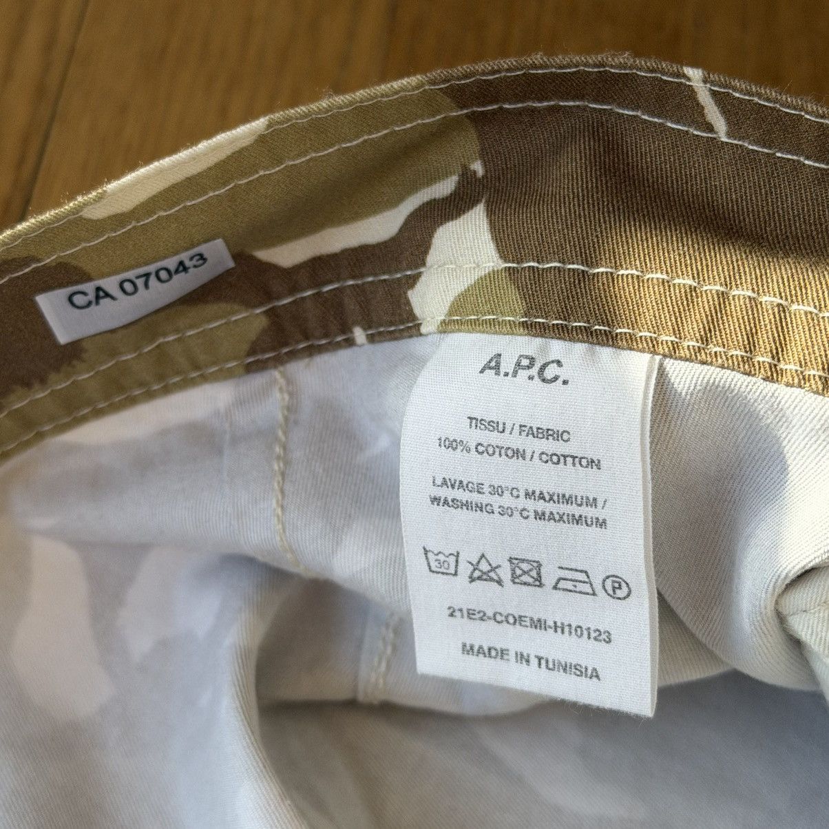 A.P.C. A.P.C. Camouflage Cotton Twill Drawstring Shorts Size US 38 / EU 54 - 6 Thumbnail