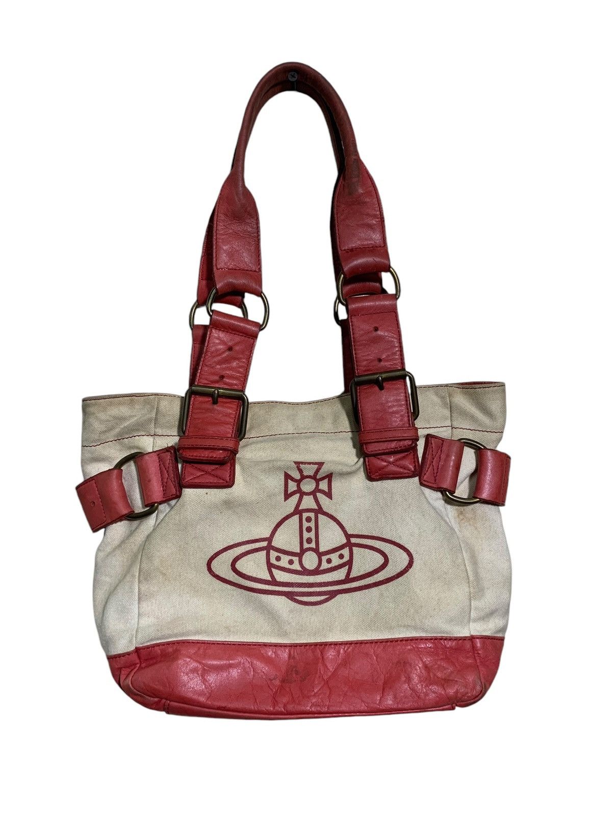 Vivienne Westwood 🔥V.WESTWOOD SHOULDER BAG LEATHER /CANVAS Size ONE SIZE - 1 Thumbnail