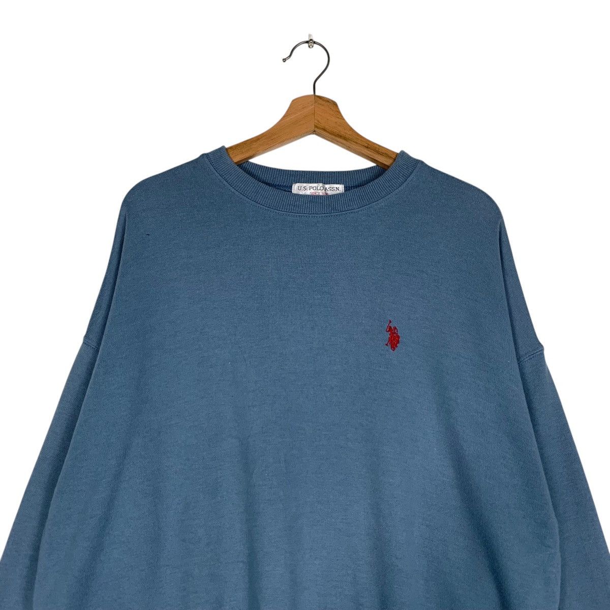 Japanese Brand US POLO ASSN Embroidery Small Pony Logo Sweatshirt #1513-C68 Size US L / EU 52-54 / 3 - 2 Thumbnail