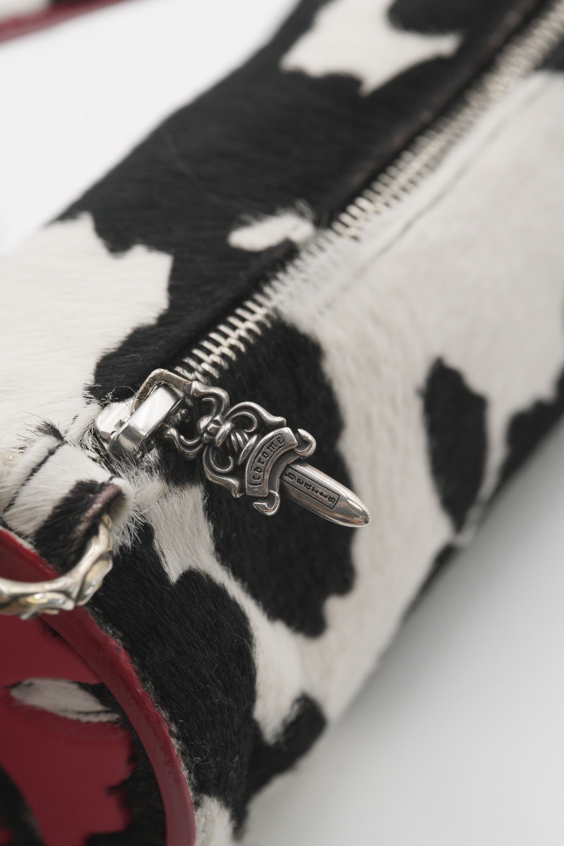 Chrome Hearts Chrome Hearts Pony Hair Cow Stripe Grinds Mini Handbag Size ONE SIZE - 7 Thumbnail