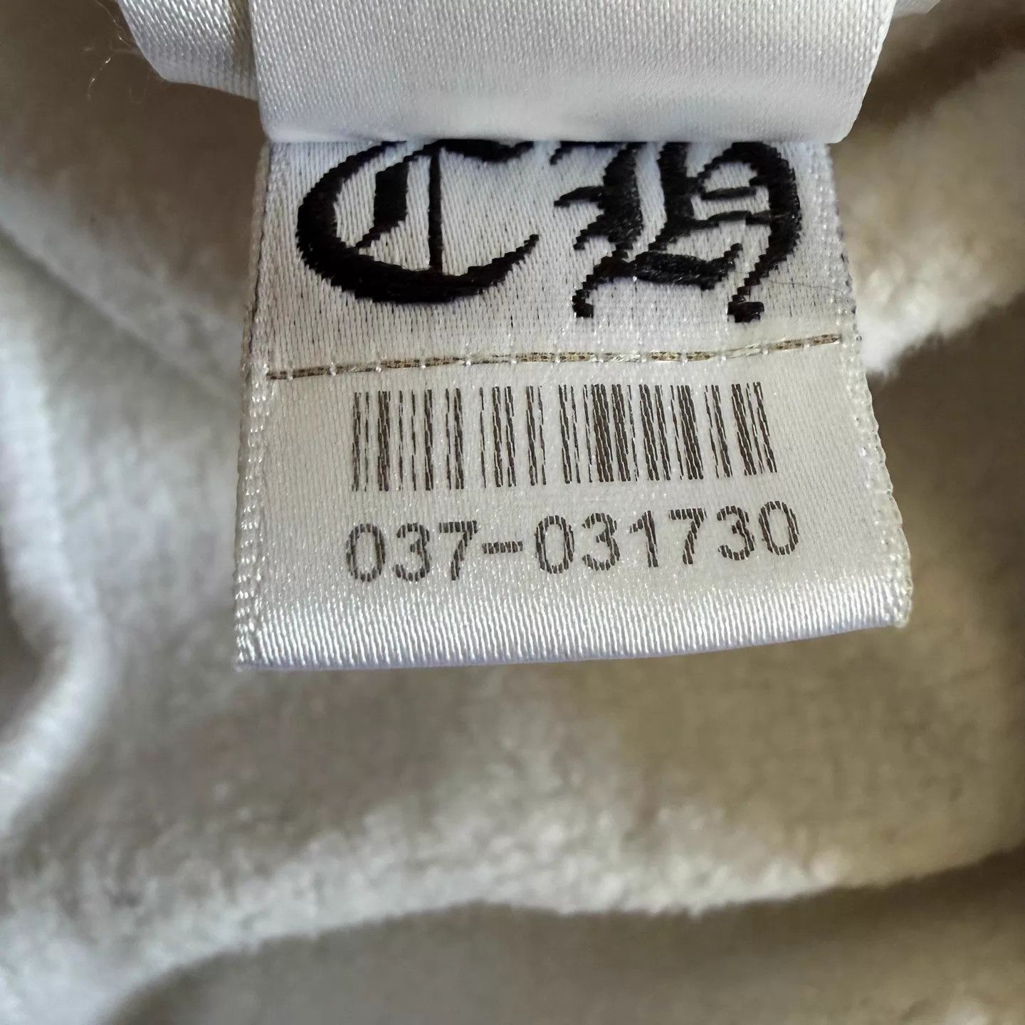 Chrome Hearts CH Floral Arm Horseshoe White Thin Fleece L/S Sweatshirt Size US L / EU 52-54 / 3 - 6 Thumbnail