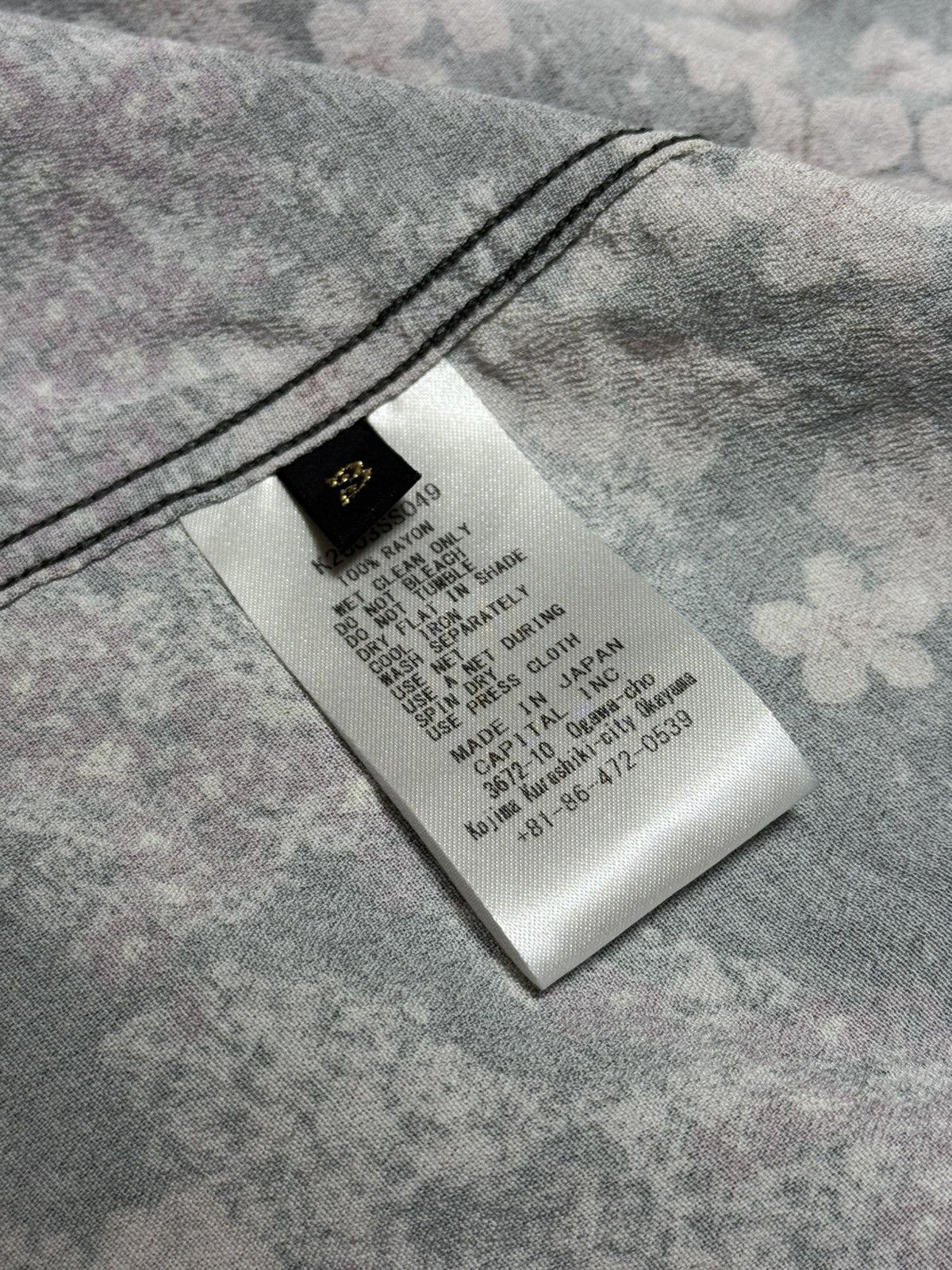 Kapital Kapital Rayon SAKURA-BONE Aloha Shirt - I-B L Size US L / EU 52-54 / 3 - 9 Thumbnail
