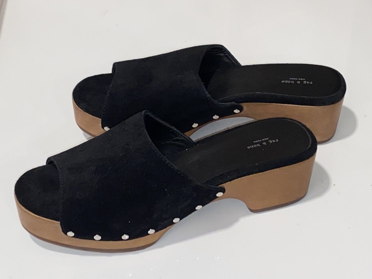Rag & Bone Rag & Bone Suede Clog Heel Size US 9 / IT 39 - 1 Thumbnail
