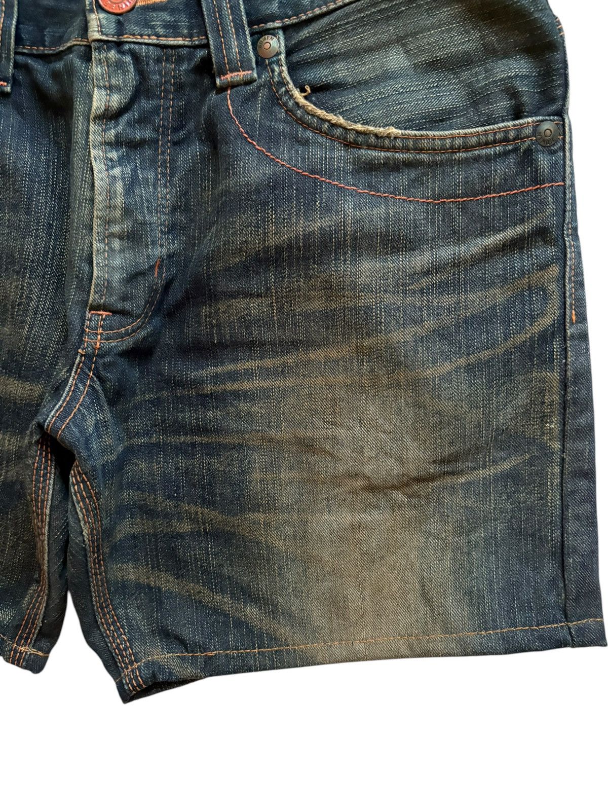 Edwin SALES🔥Exclusive Vintage Edwin Rusty Mud Wash Jean Shorts Size US 34 / EU 50 - 9 Thumbnail