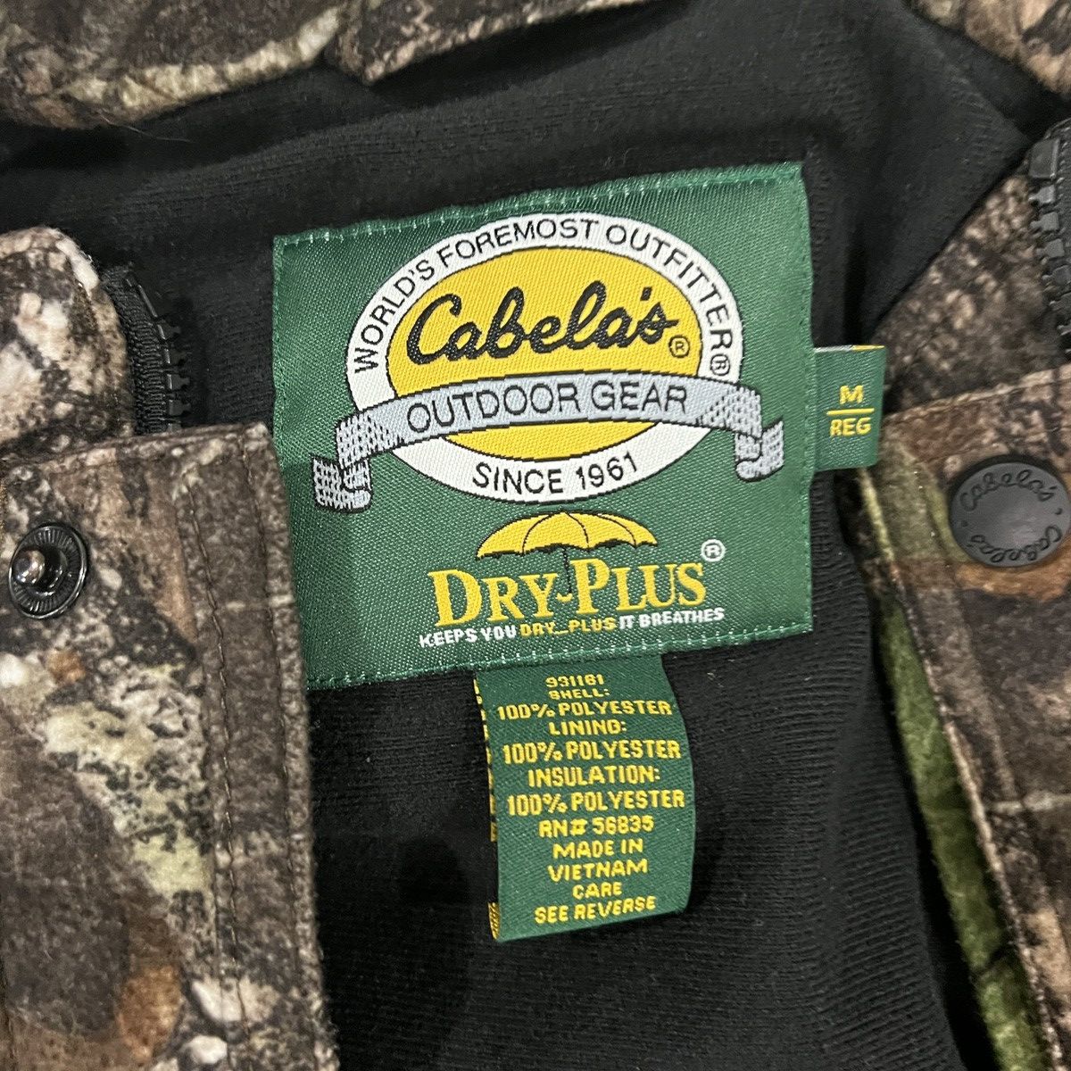 Cabelas Mossy Oak Dry Plus Heavyweight Jacket Size US M / EU 48-50 / 2 - 6 Thumbnail