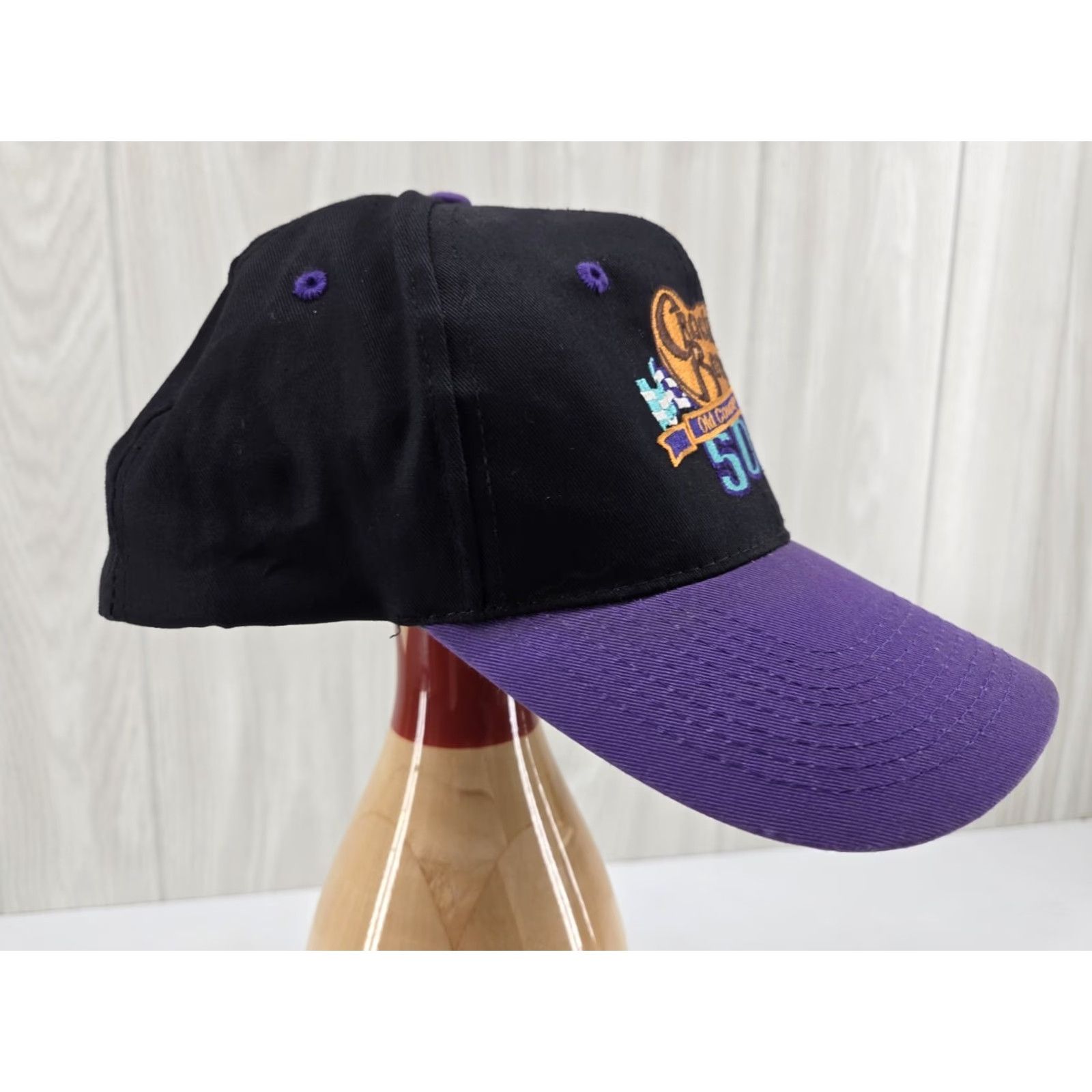 NASCAR VINTAGE 1990s Cracker Barrel 500 Old Country Store Nascar Race Snapback Cap Hat Men Black One Size Adjustable Hat Size ONE SIZE - 5 Thumbnail