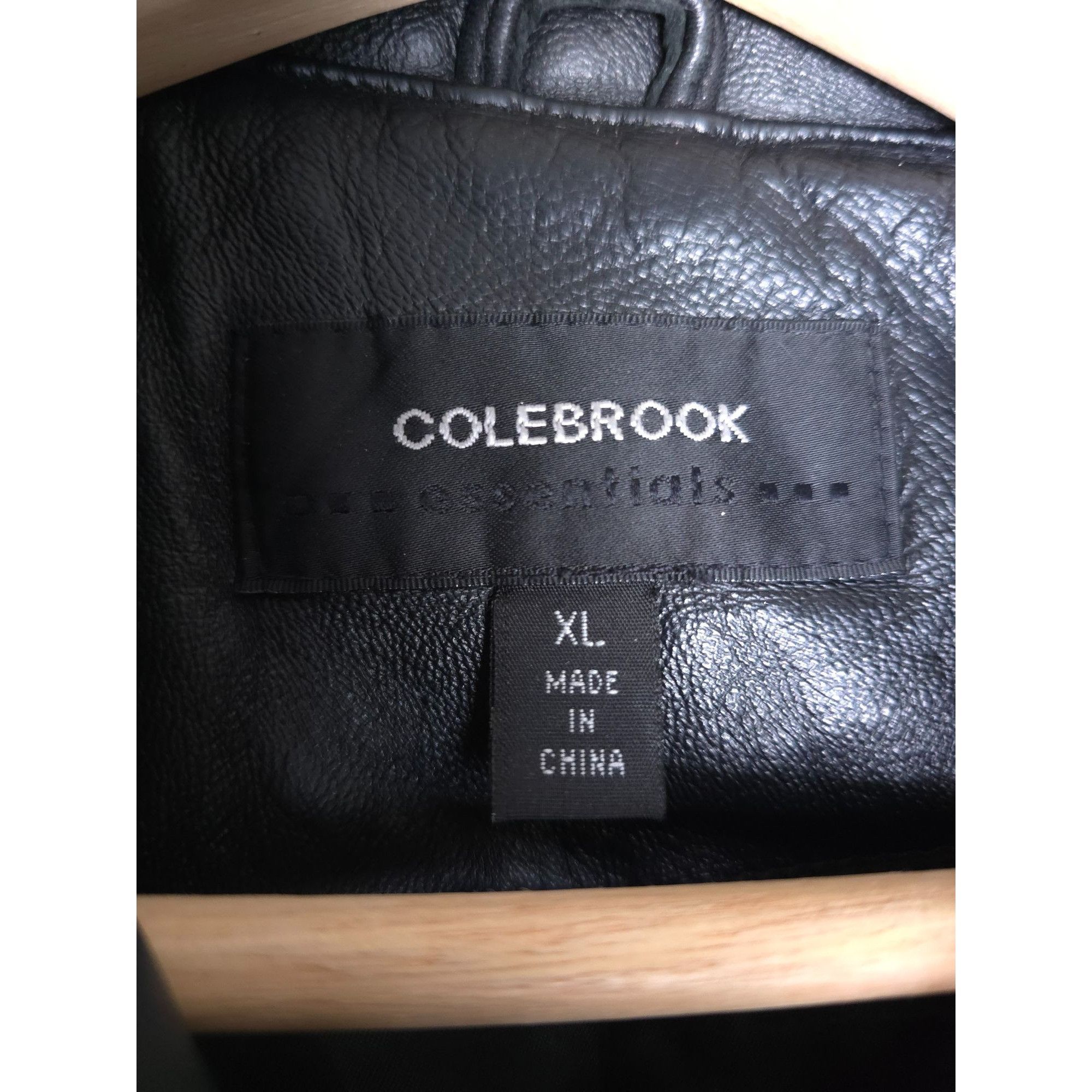 Vintage Colebrook Essentials Mens Black Leather Jacket XL Size US XL / EU 56 / 4 - 3 Thumbnail