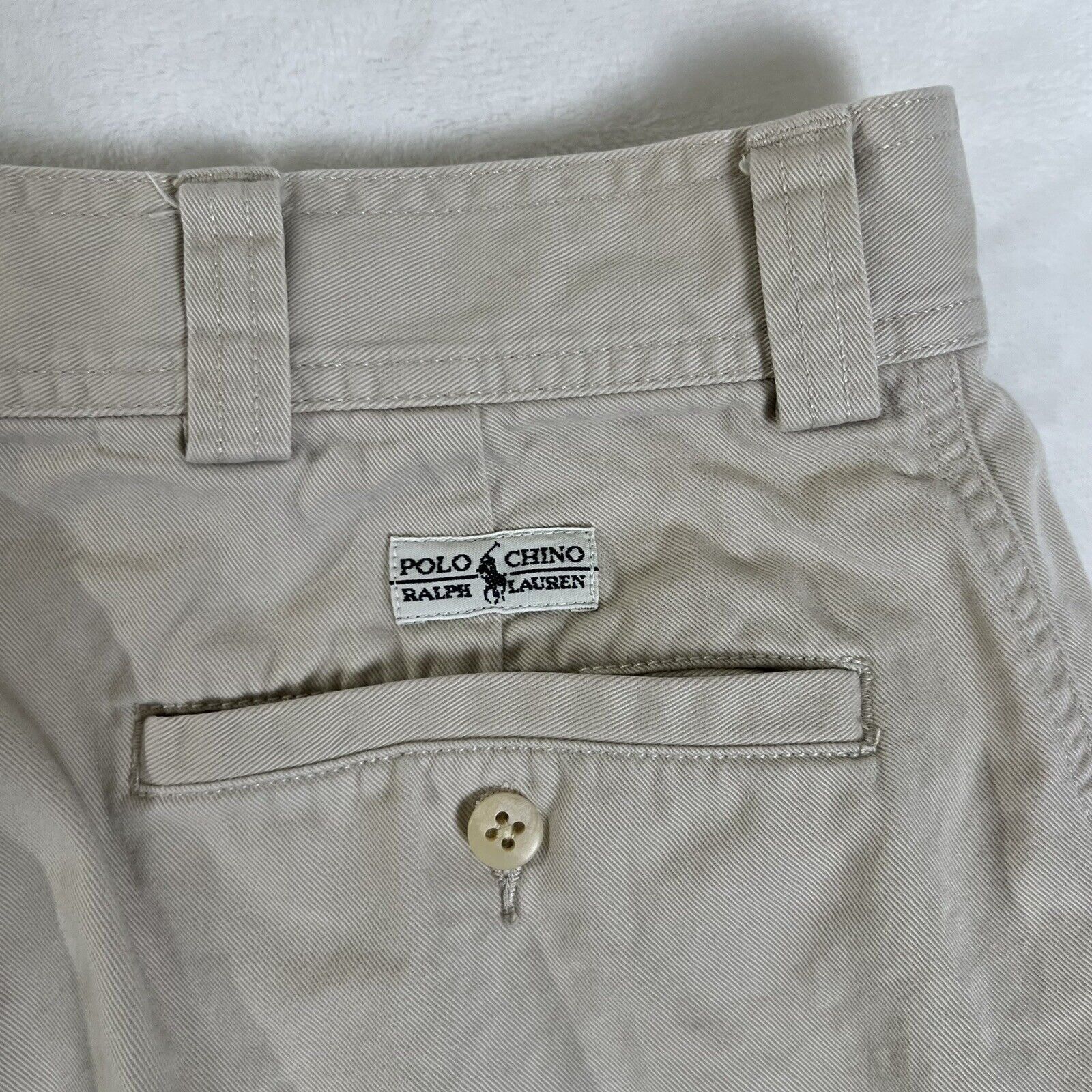 Polo Ralph Lauren Vintage Polo Ralph Lauren Khaki Cargo Chino Shorts Y2K Baggy Size US 34 / EU 50 - 8 Thumbnail