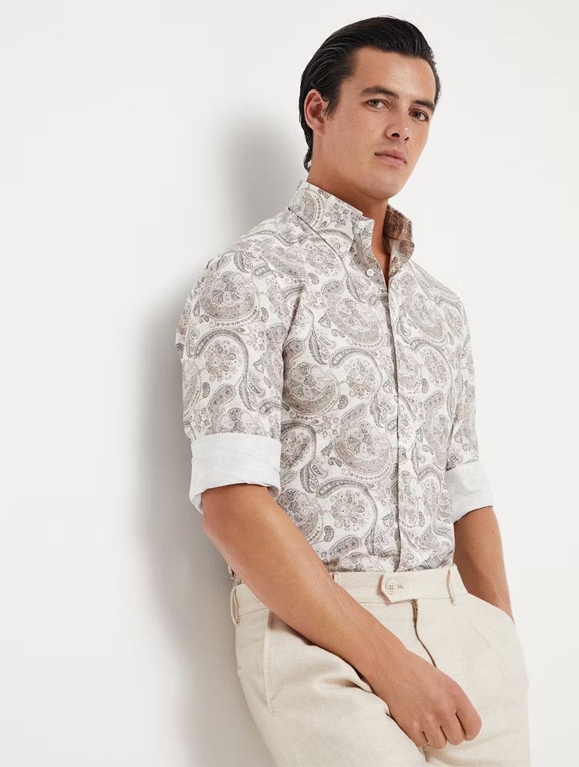 Brunello Cucinelli Shirt in Brown Size US XL / EU 56 / 4 - 1 Thumbnail